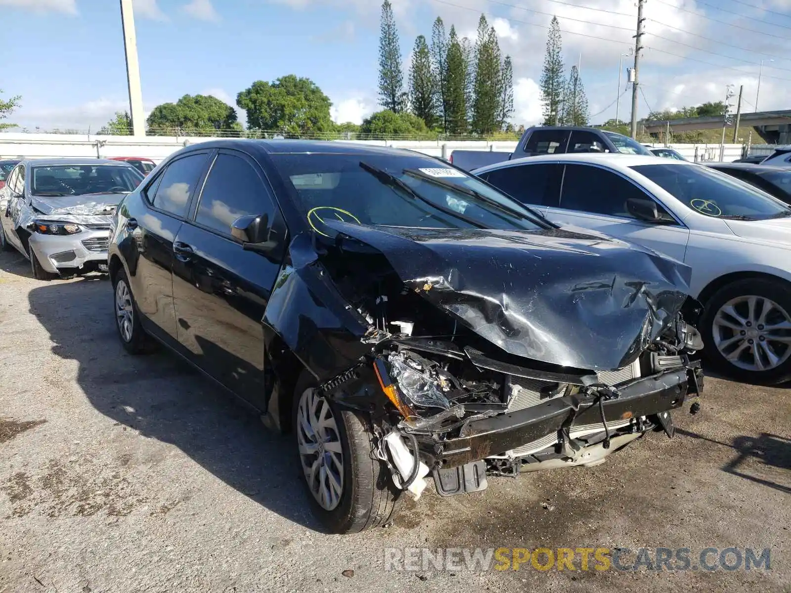 1 Photograph of a damaged car 2T1BURHE7KC237563 TOYOTA COROLLA 2019