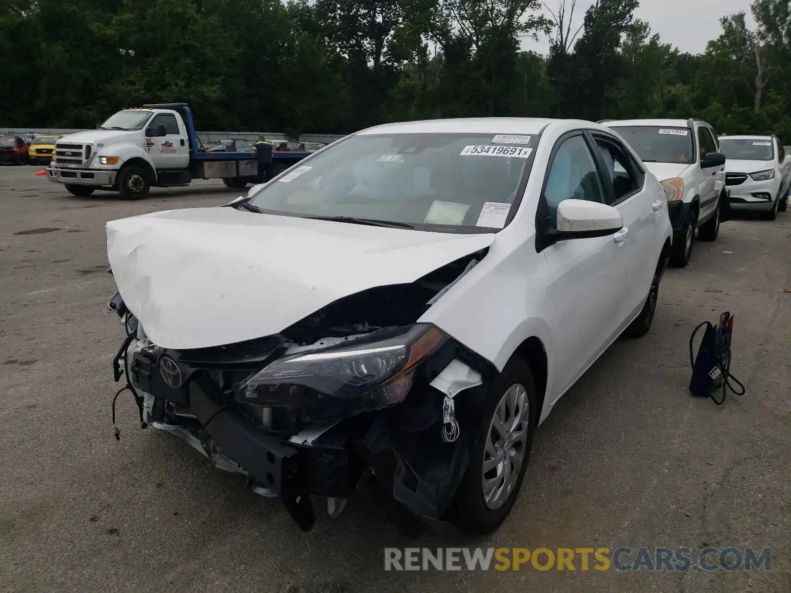 2 Photograph of a damaged car 2T1BURHE7KC237689 TOYOTA COROLLA 2019