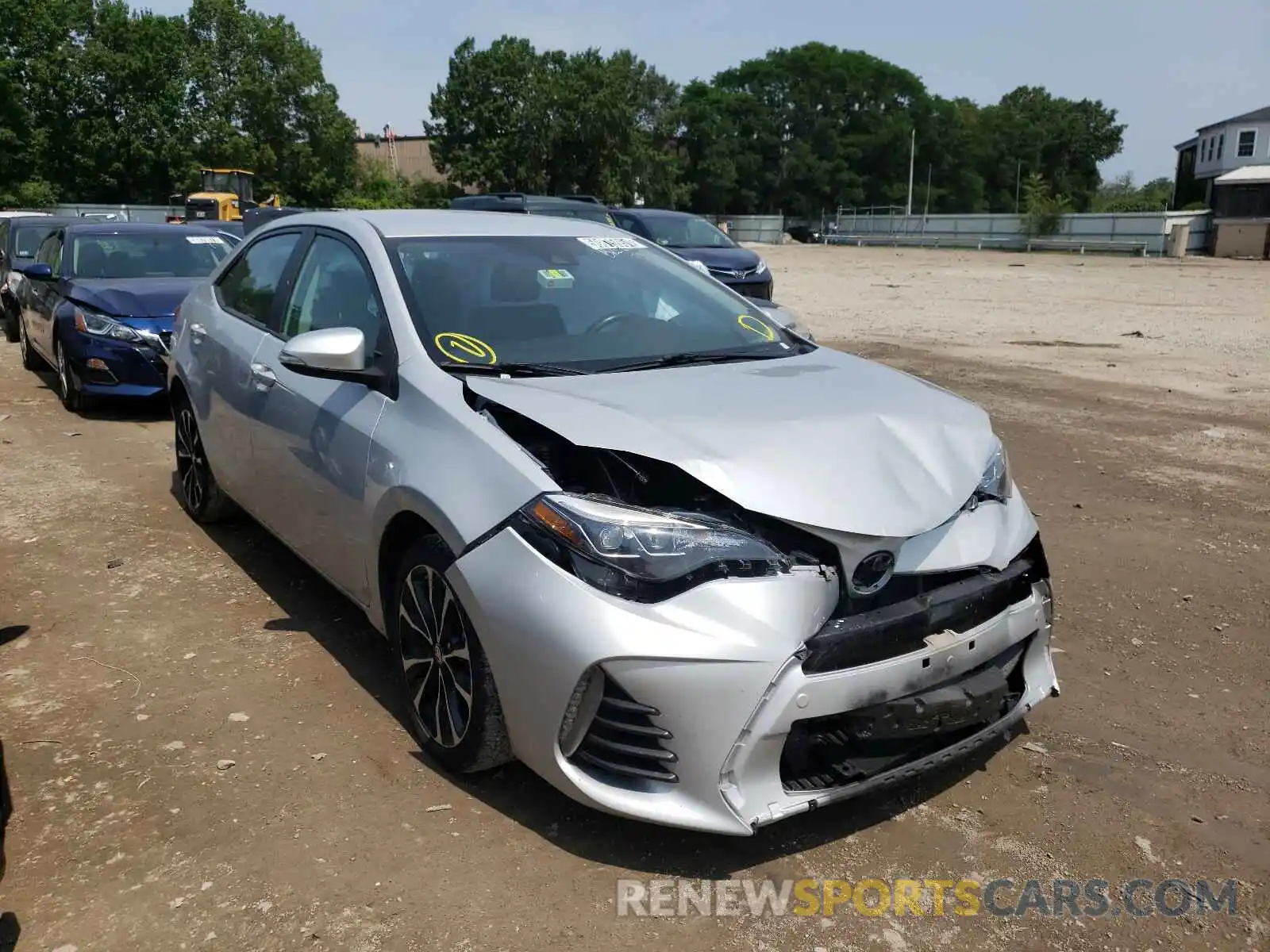 1 Photograph of a damaged car 2T1BURHE7KC237742 TOYOTA COROLLA 2019