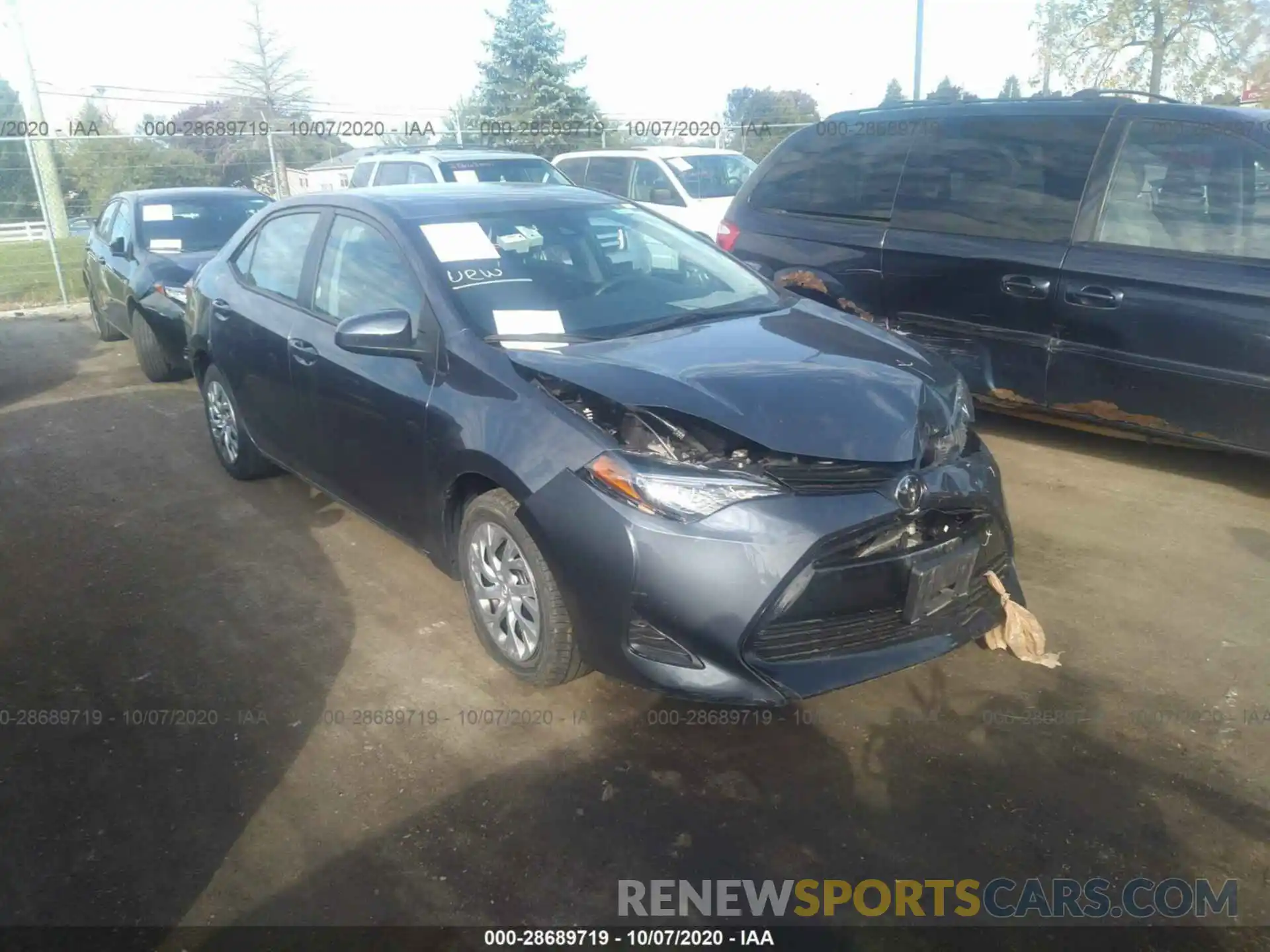 1 Photograph of a damaged car 2T1BURHE7KC237756 TOYOTA COROLLA 2019