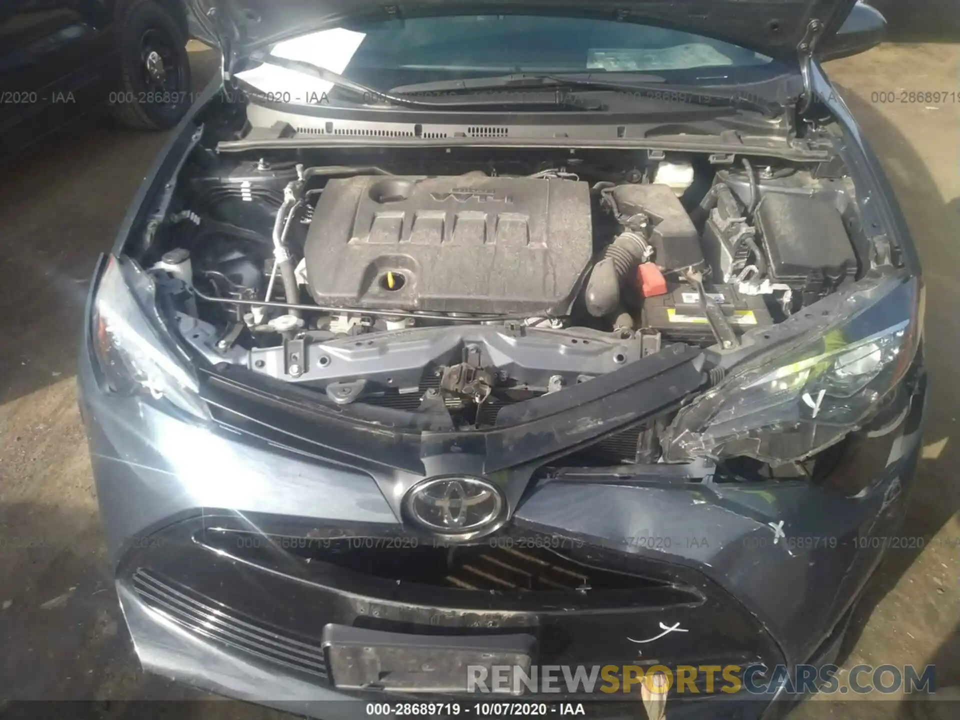 10 Photograph of a damaged car 2T1BURHE7KC237756 TOYOTA COROLLA 2019