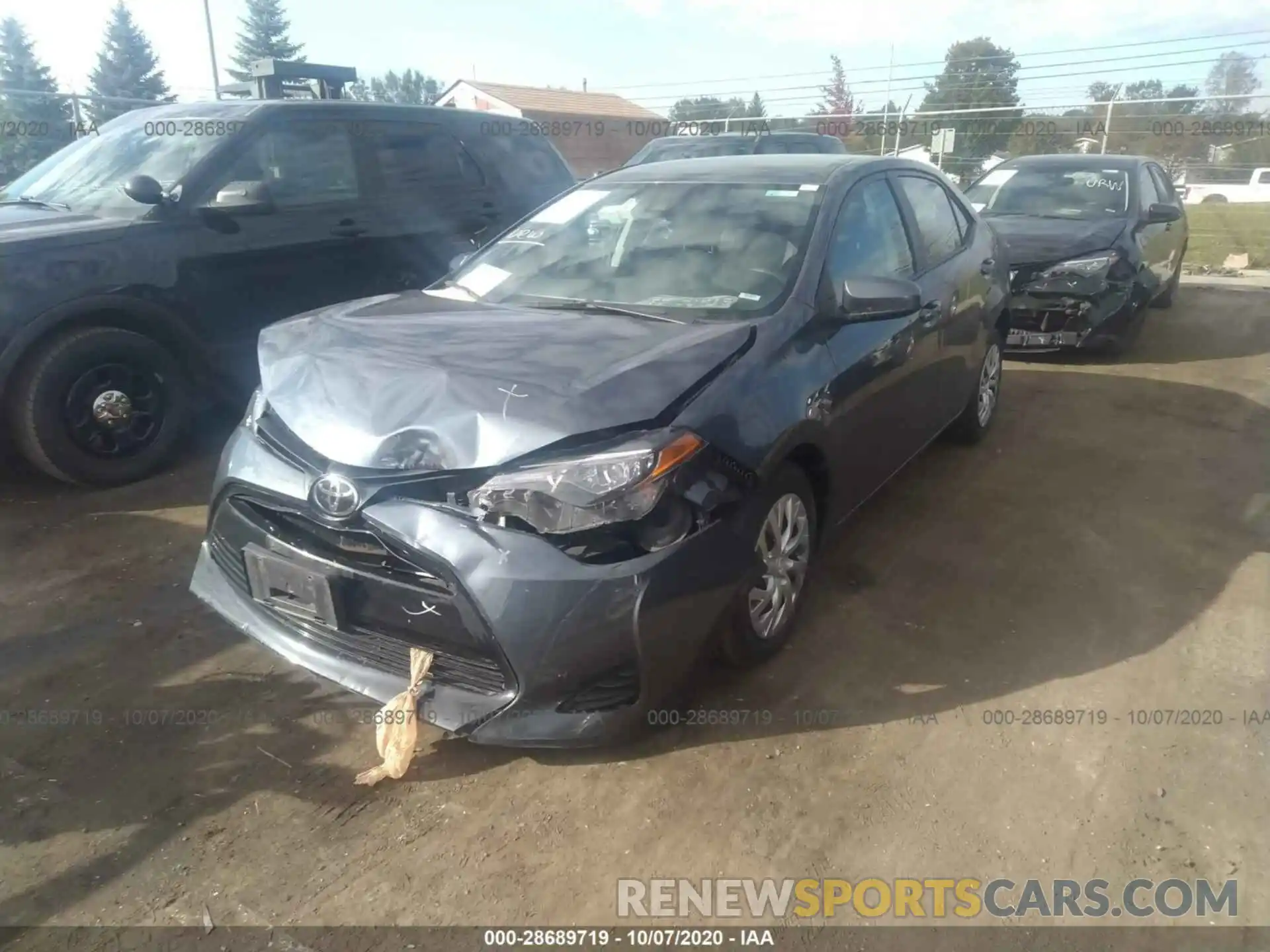 2 Photograph of a damaged car 2T1BURHE7KC237756 TOYOTA COROLLA 2019