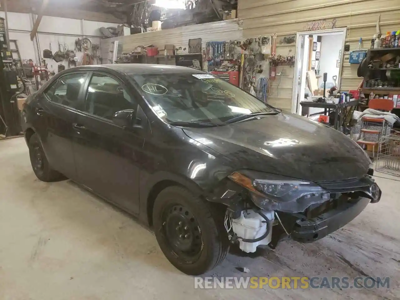 1 Photograph of a damaged car 2T1BURHE7KC237823 TOYOTA COROLLA 2019