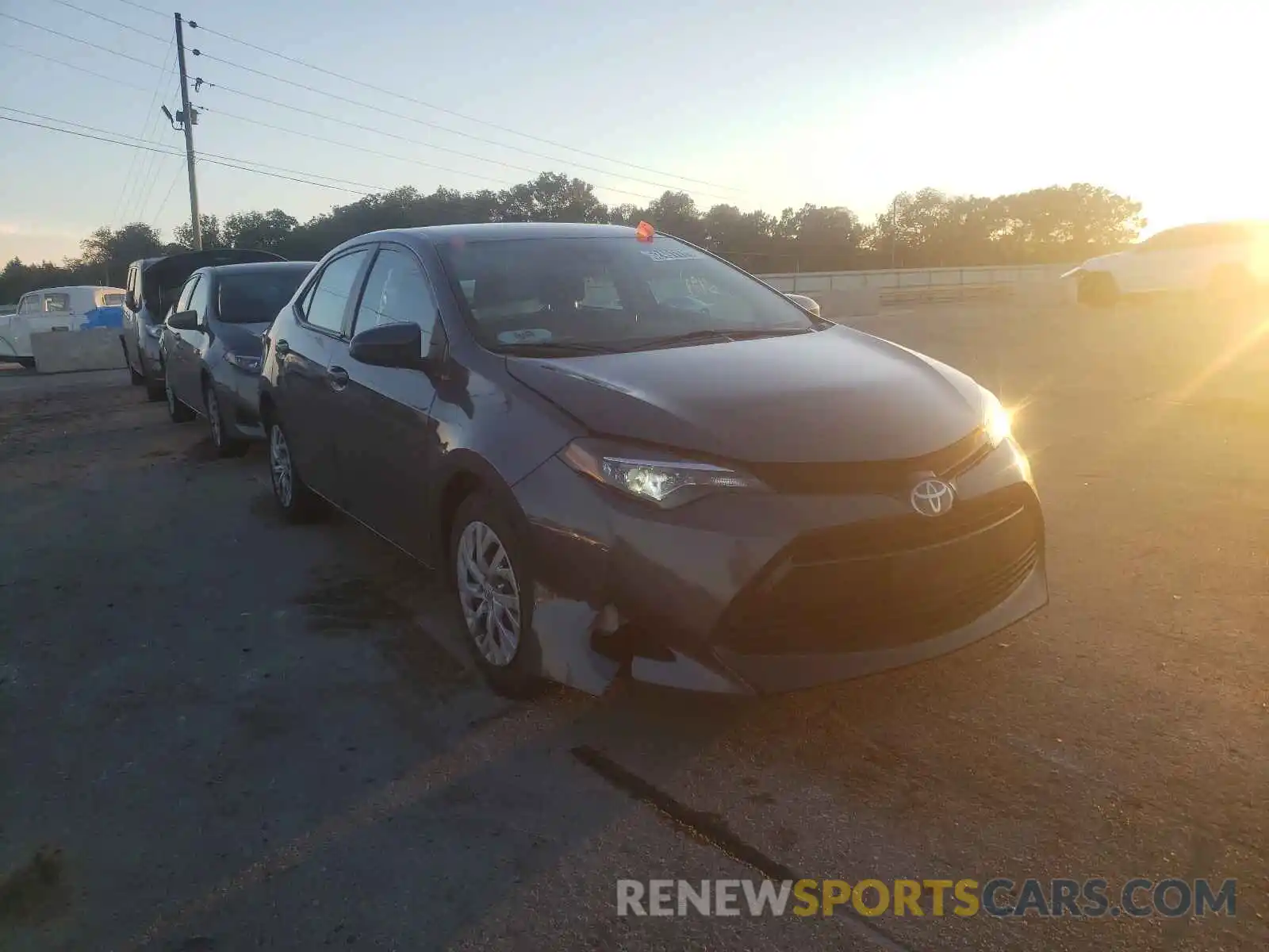 1 Photograph of a damaged car 2T1BURHE7KC237921 TOYOTA COROLLA 2019