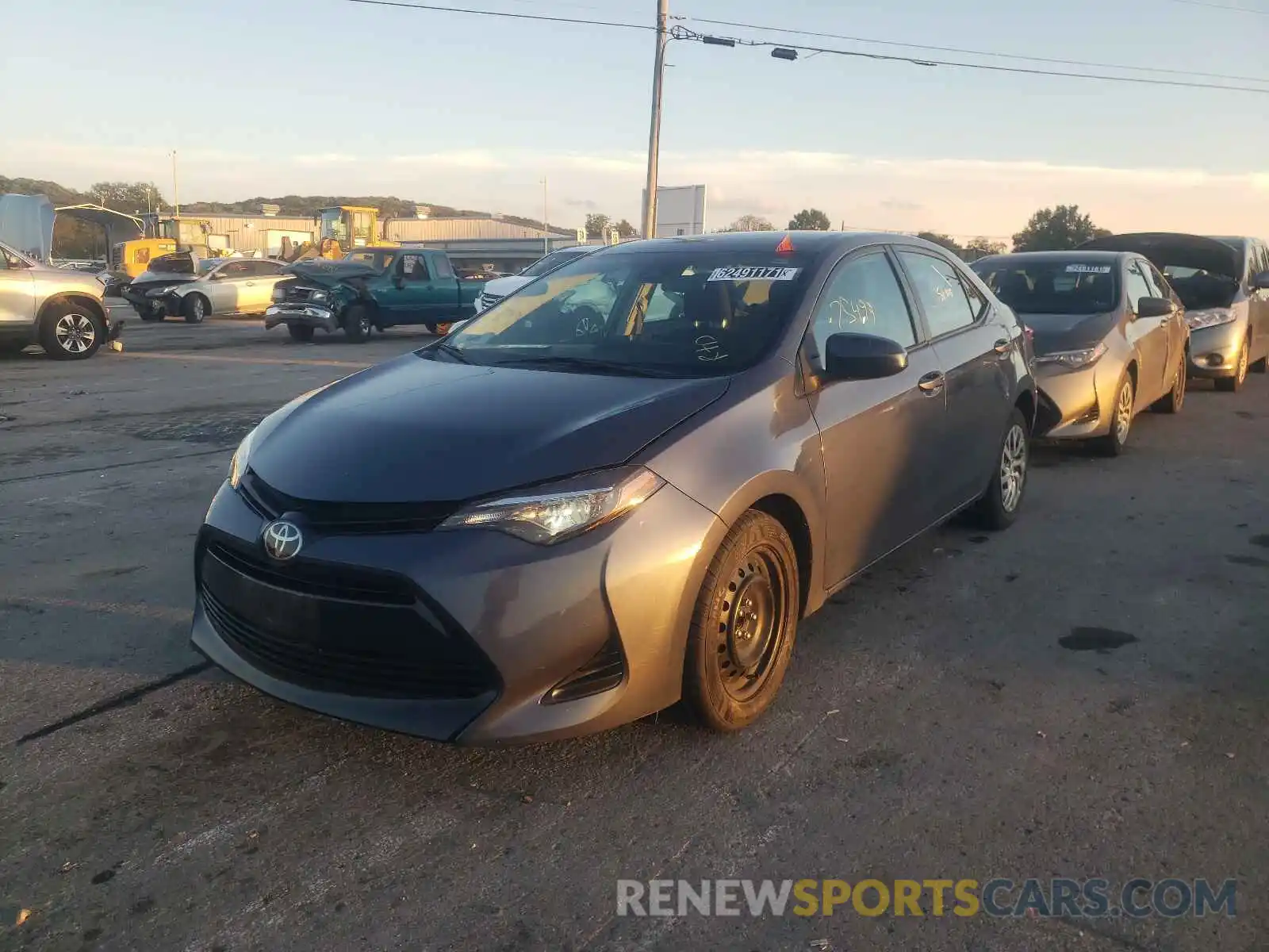 2 Photograph of a damaged car 2T1BURHE7KC237921 TOYOTA COROLLA 2019