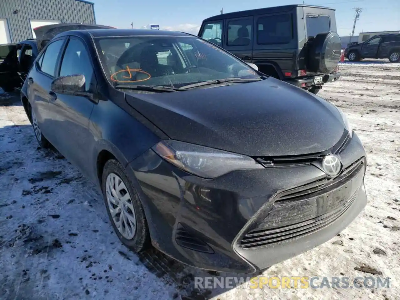 1 Photograph of a damaged car 2T1BURHE7KC238468 TOYOTA COROLLA 2019