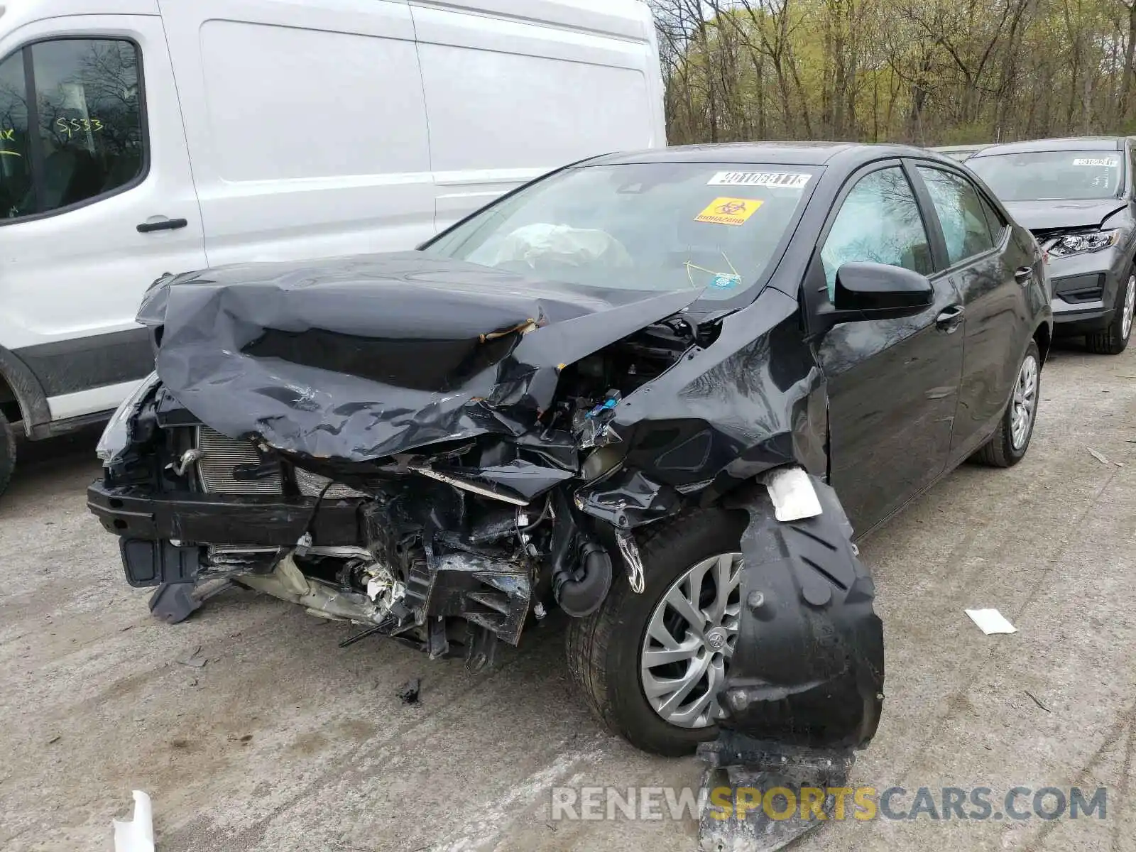 2 Photograph of a damaged car 2T1BURHE7KC238826 TOYOTA COROLLA 2019