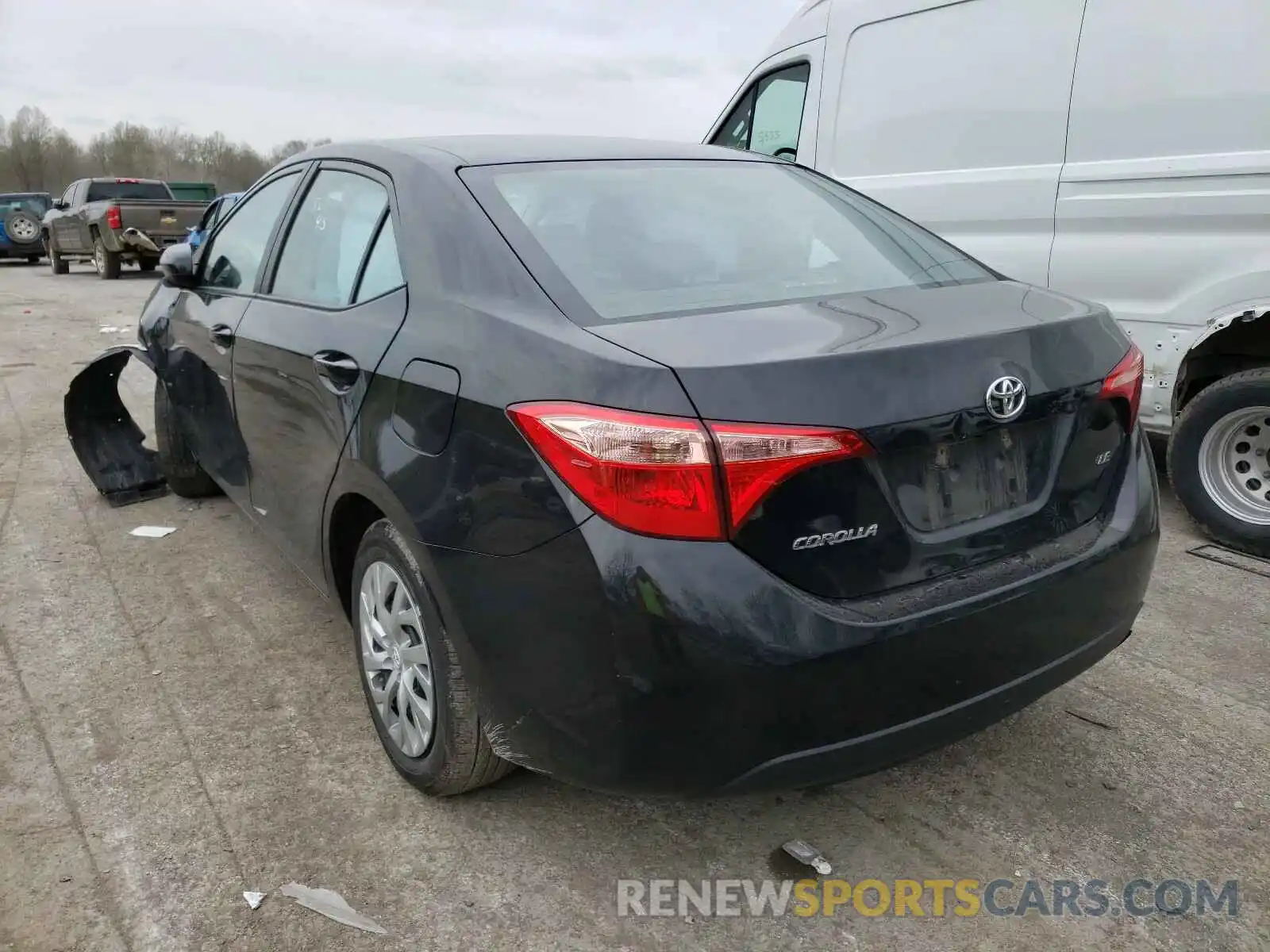 3 Photograph of a damaged car 2T1BURHE7KC238826 TOYOTA COROLLA 2019
