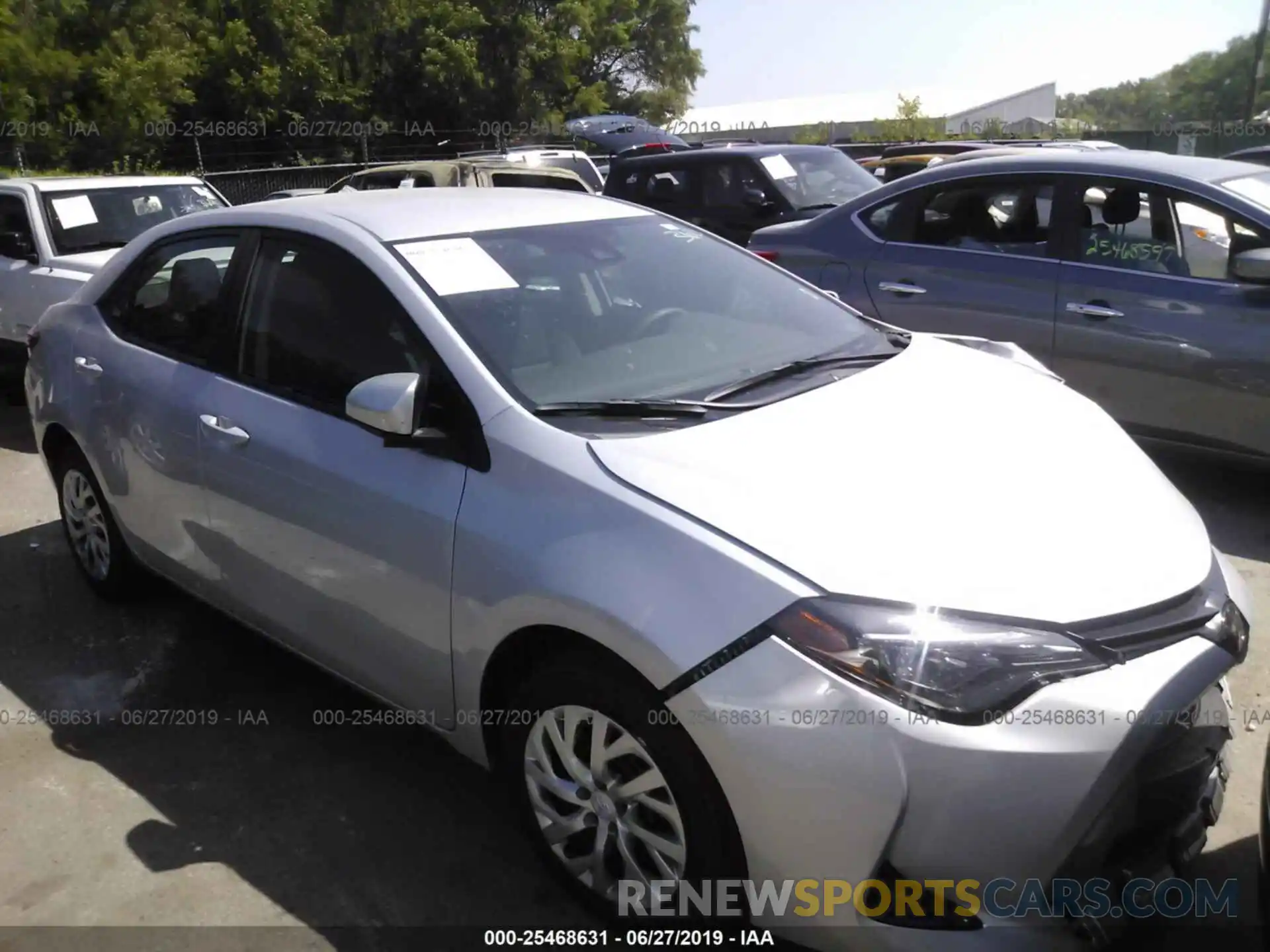 1 Photograph of a damaged car 2T1BURHE7KC239409 TOYOTA COROLLA 2019