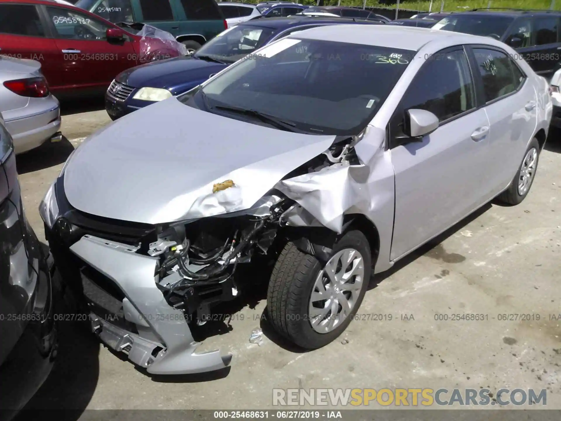 2 Photograph of a damaged car 2T1BURHE7KC239409 TOYOTA COROLLA 2019