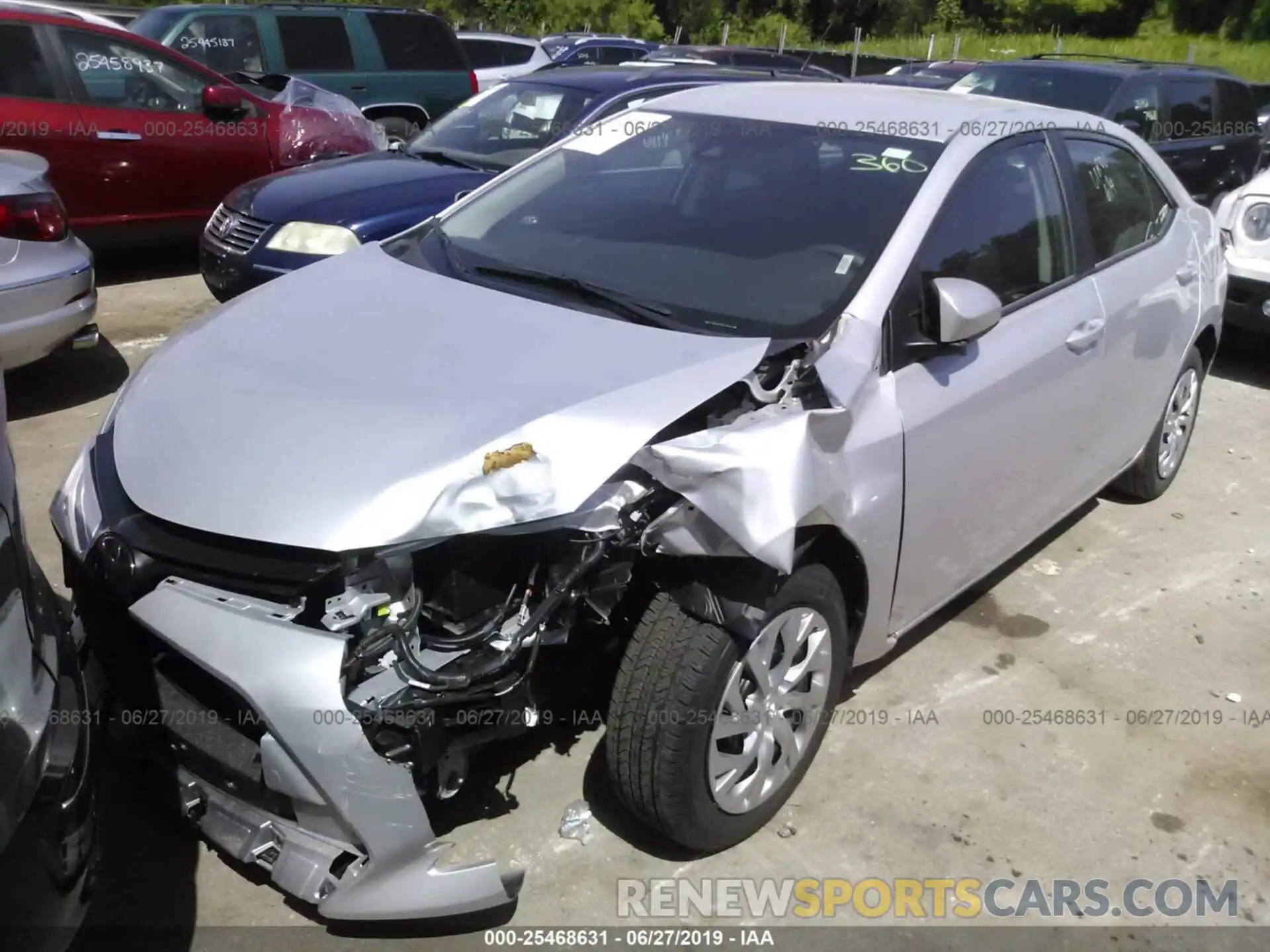 6 Photograph of a damaged car 2T1BURHE7KC239409 TOYOTA COROLLA 2019