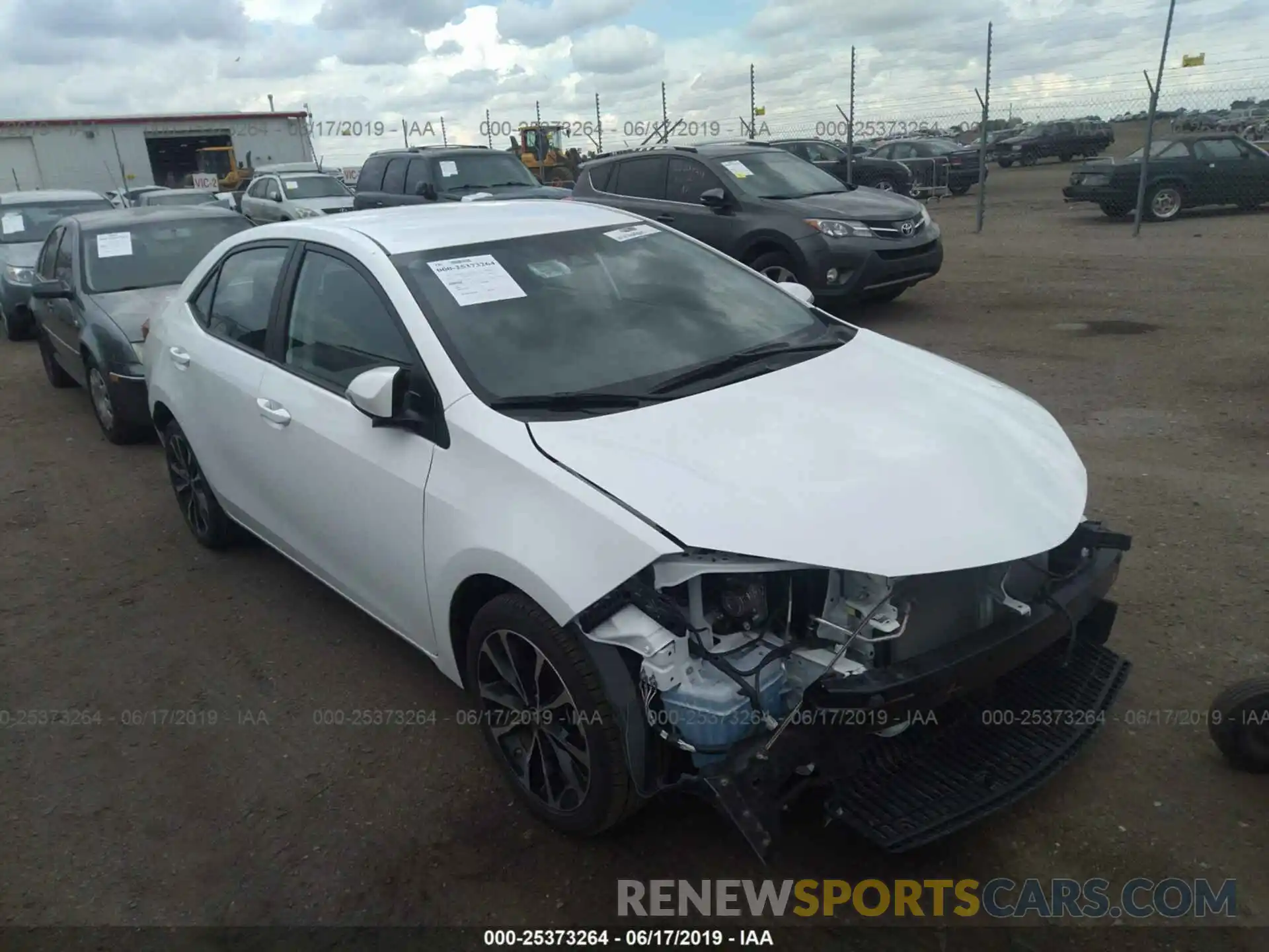 1 Photograph of a damaged car 2T1BURHE7KC239796 TOYOTA COROLLA 2019