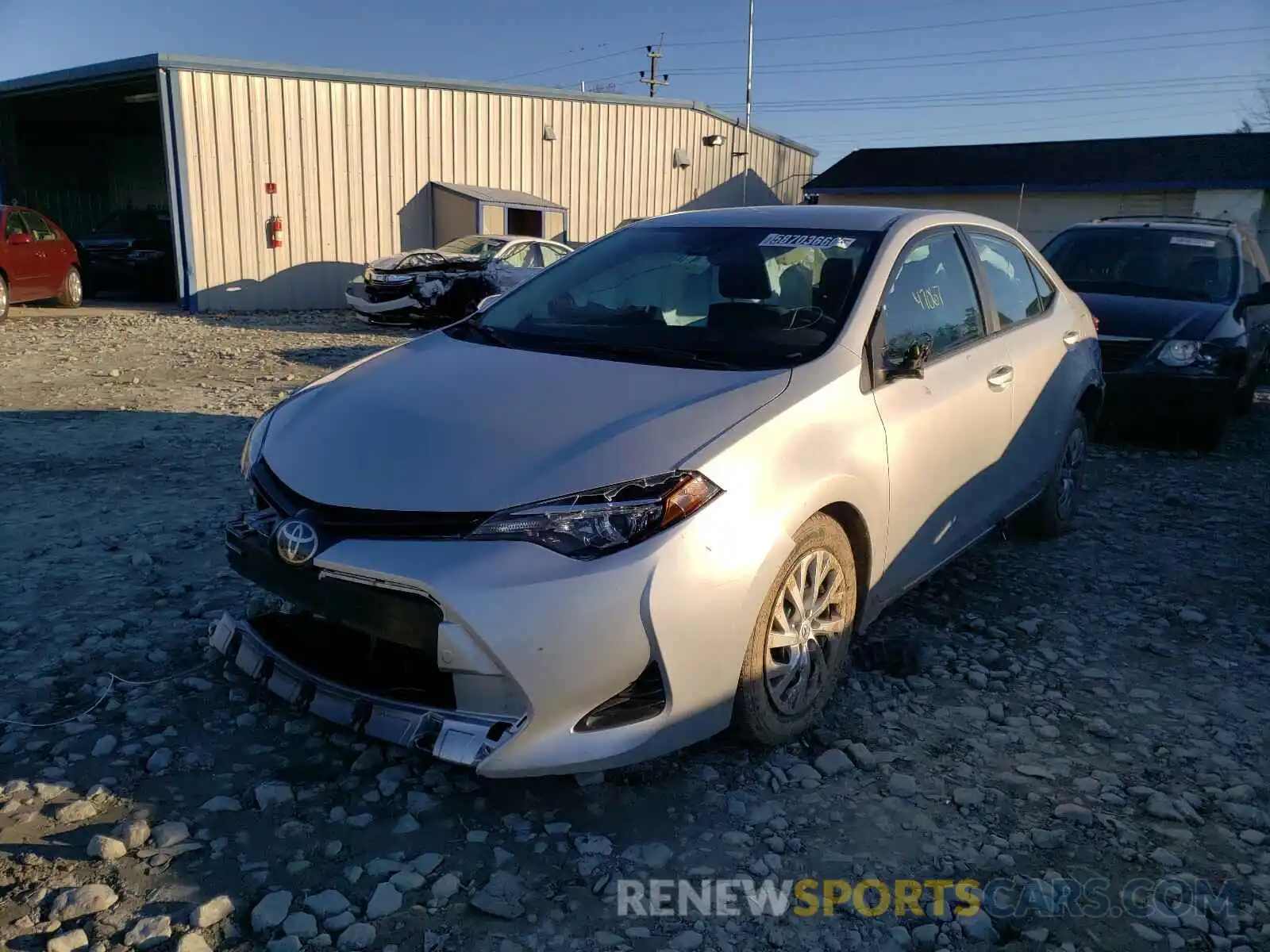 2 Photograph of a damaged car 2T1BURHE7KC240141 TOYOTA COROLLA 2019