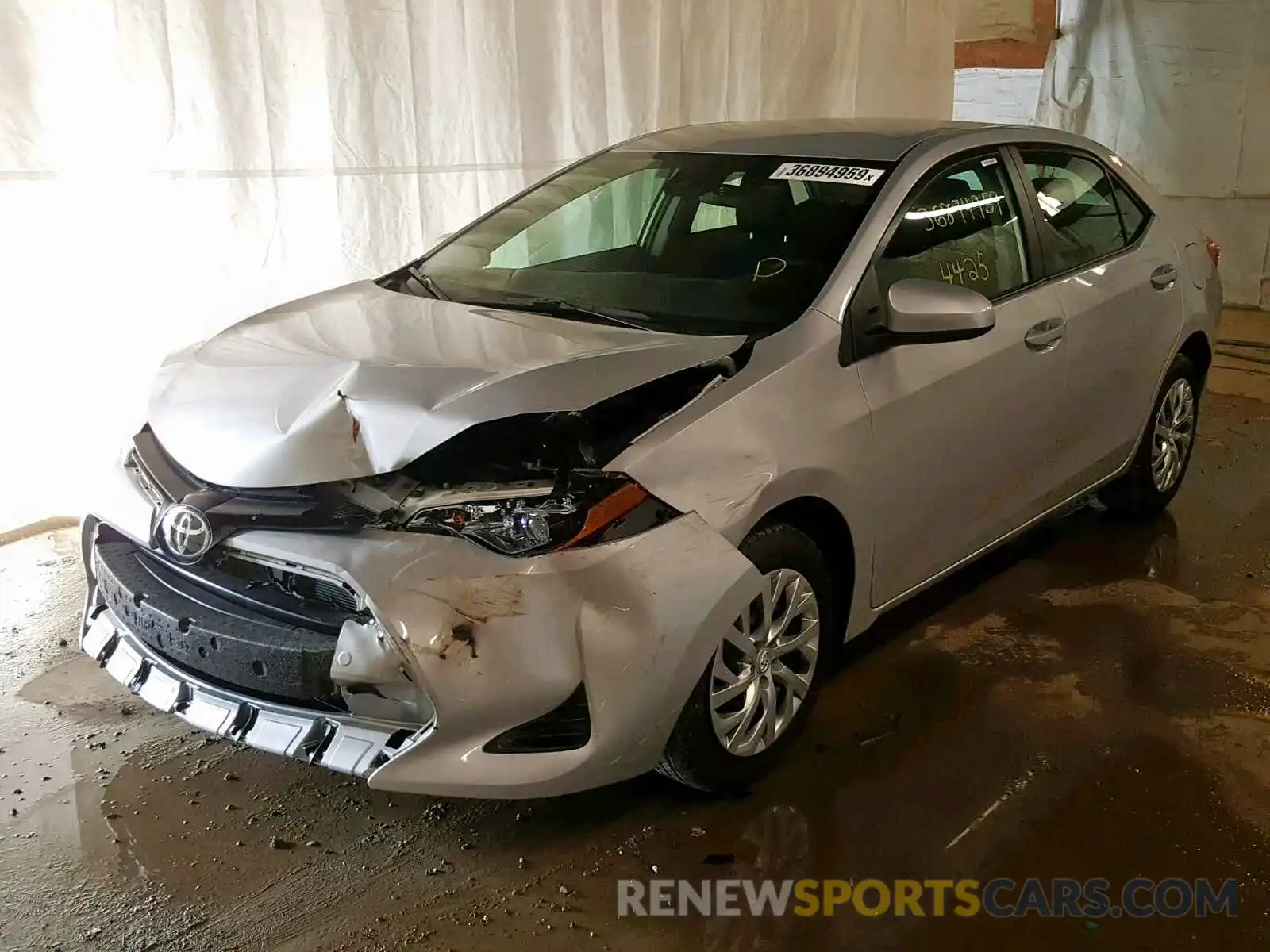 2 Photograph of a damaged car 2T1BURHE7KC240284 TOYOTA COROLLA 2019