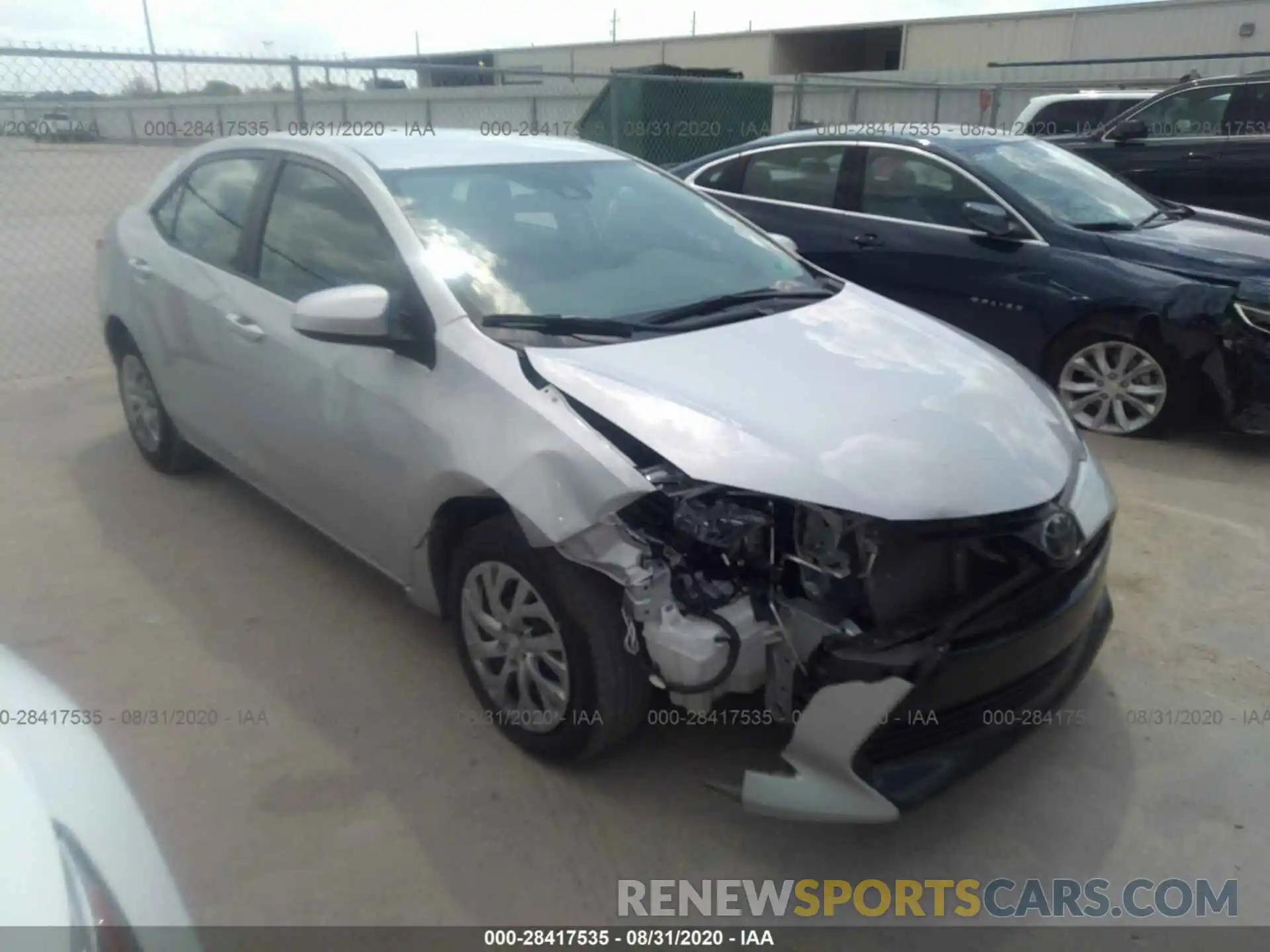 1 Photograph of a damaged car 2T1BURHE7KC240673 TOYOTA COROLLA 2019