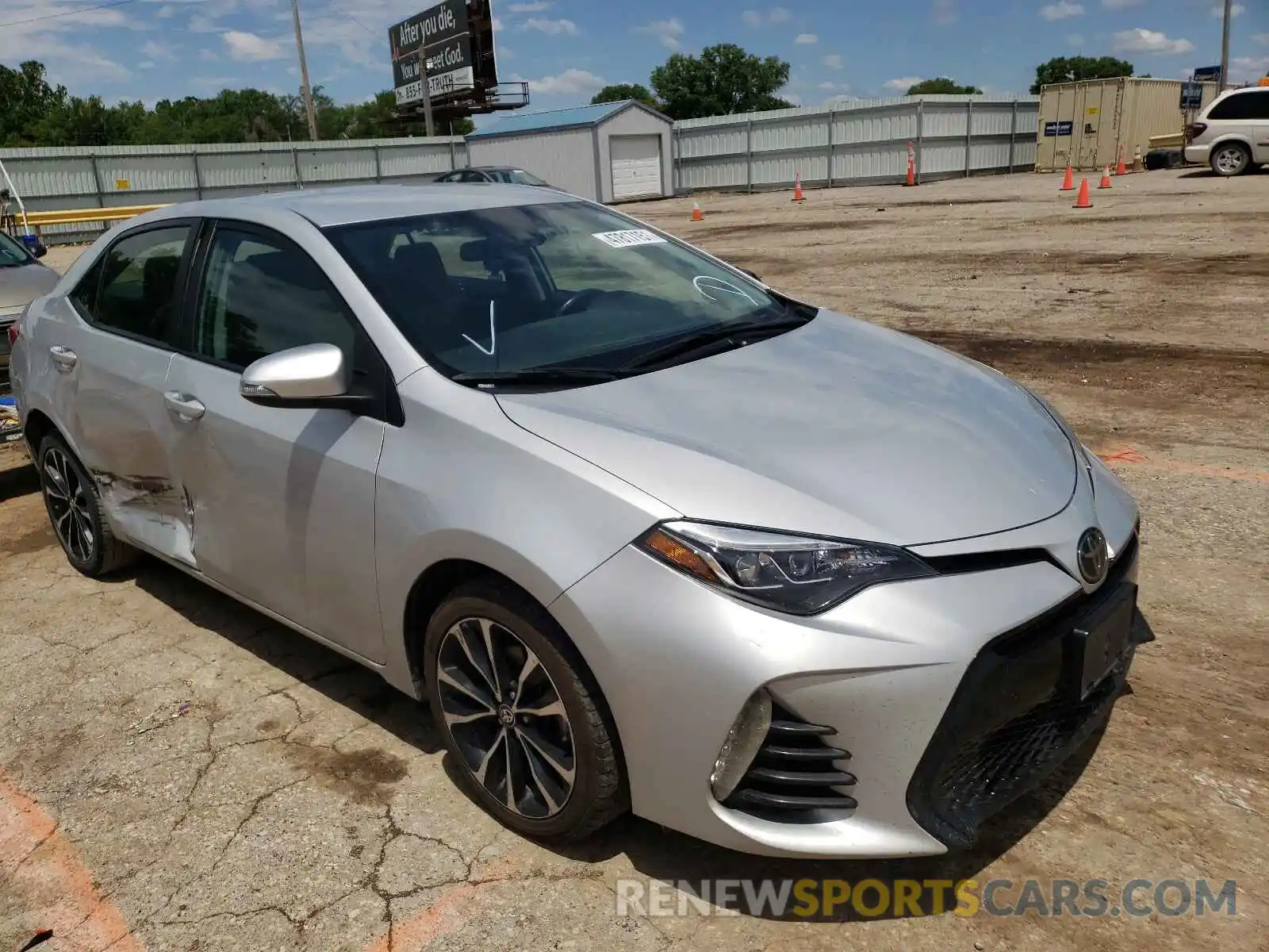 1 Photograph of a damaged car 2T1BURHE7KC240933 TOYOTA COROLLA 2019