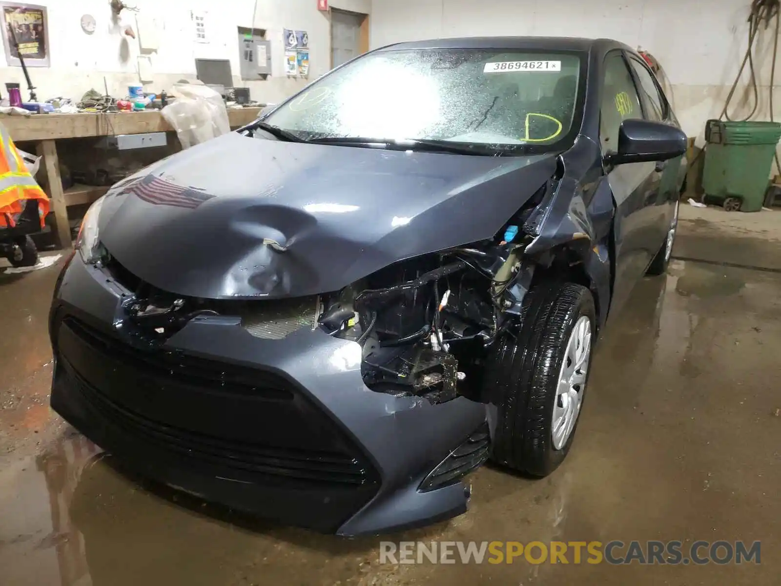 2 Photograph of a damaged car 2T1BURHE7KC241077 TOYOTA COROLLA 2019