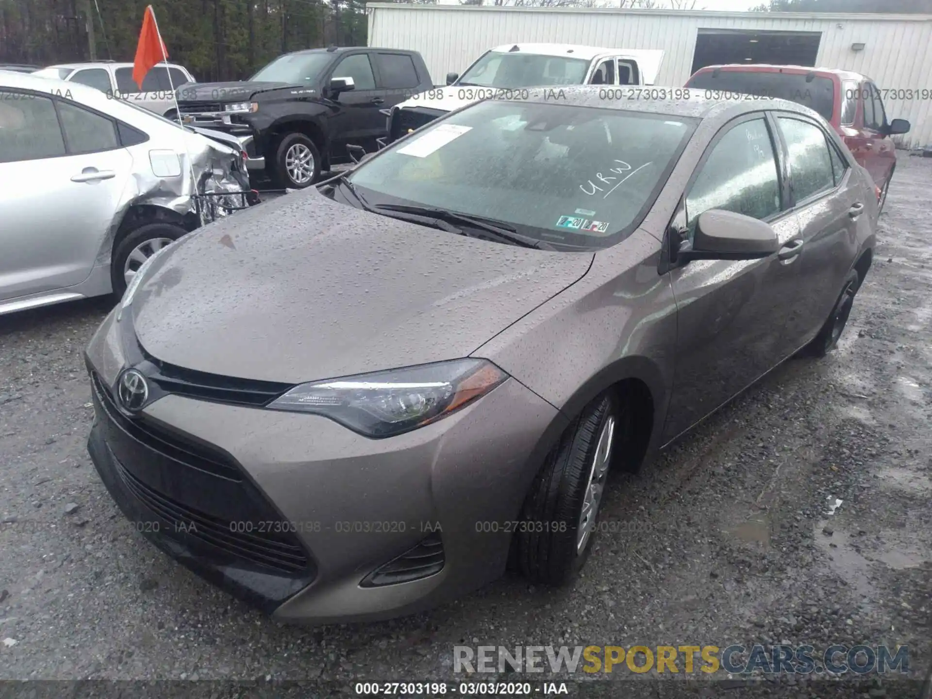 2 Photograph of a damaged car 2T1BURHE7KC241676 TOYOTA COROLLA 2019