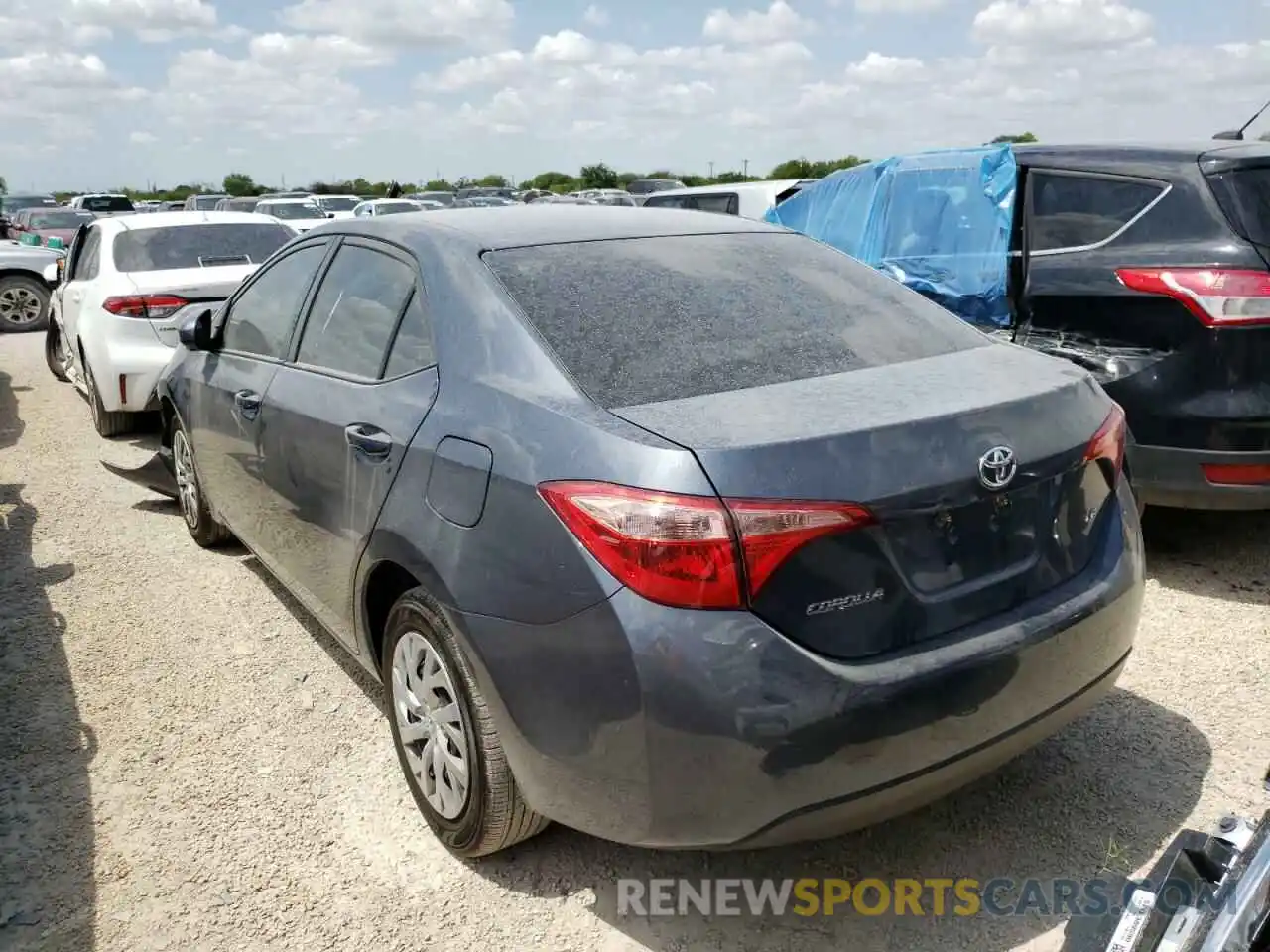 3 Photograph of a damaged car 2T1BURHE7KC241693 TOYOTA COROLLA 2019