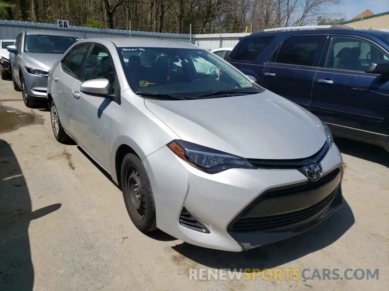 1 Photograph of a damaged car 2T1BURHE7KC241791 TOYOTA COROLLA 2019