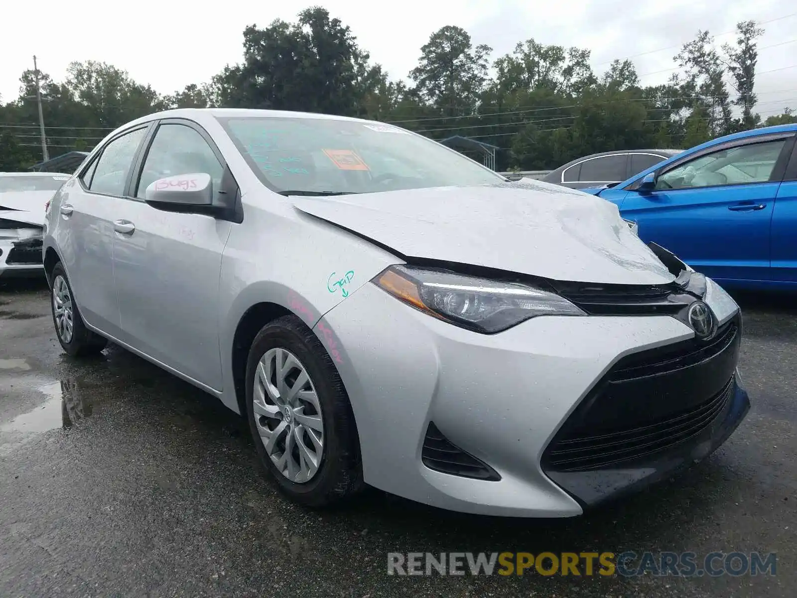 1 Photograph of a damaged car 2T1BURHE7KC241869 TOYOTA COROLLA 2019