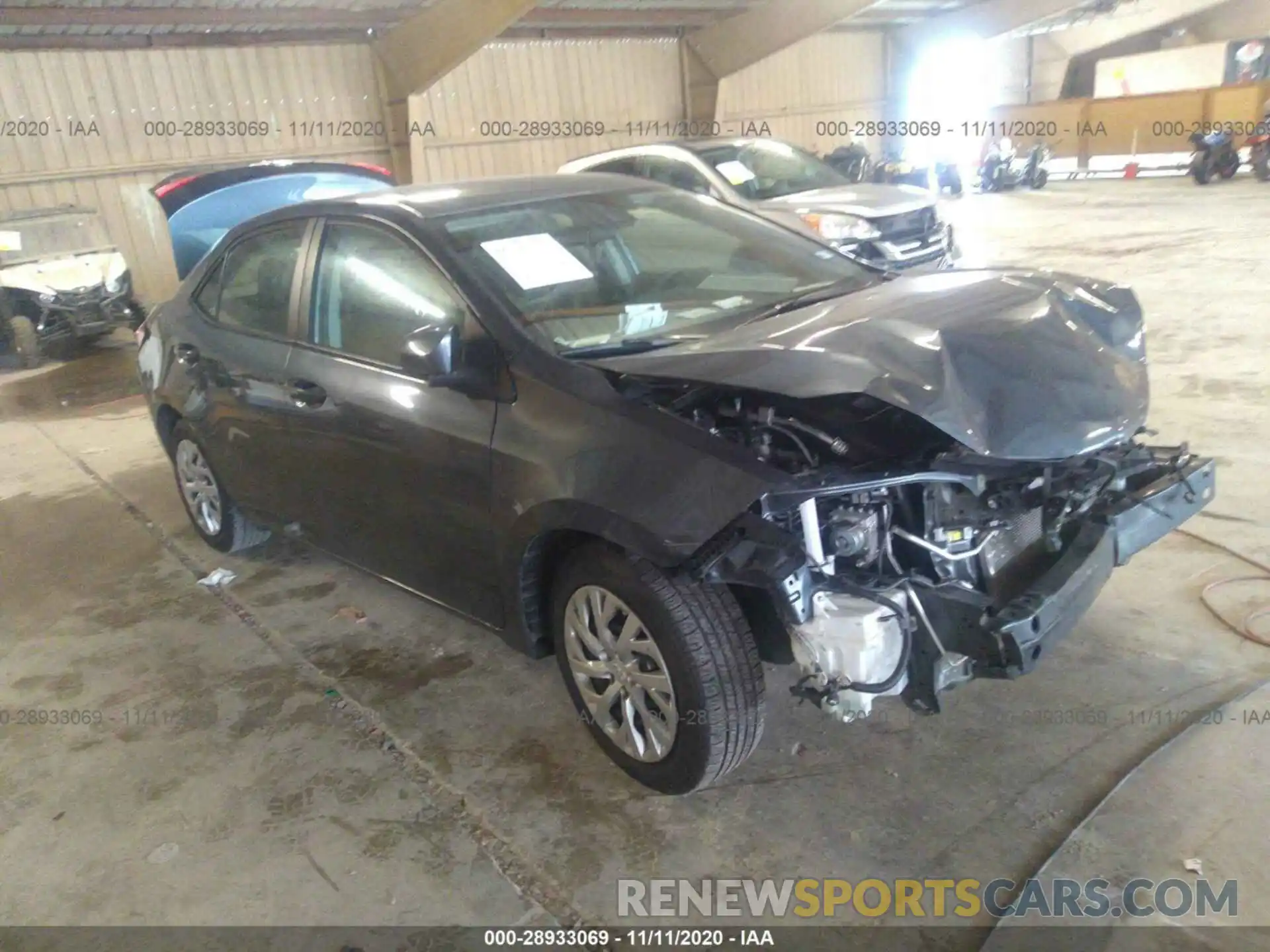 1 Photograph of a damaged car 2T1BURHE7KC242147 TOYOTA COROLLA 2019