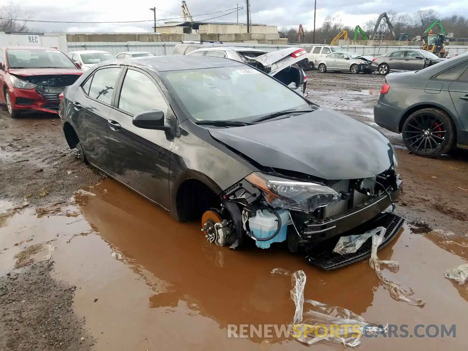 1 Photograph of a damaged car 2T1BURHE7KC242245 TOYOTA COROLLA 2019