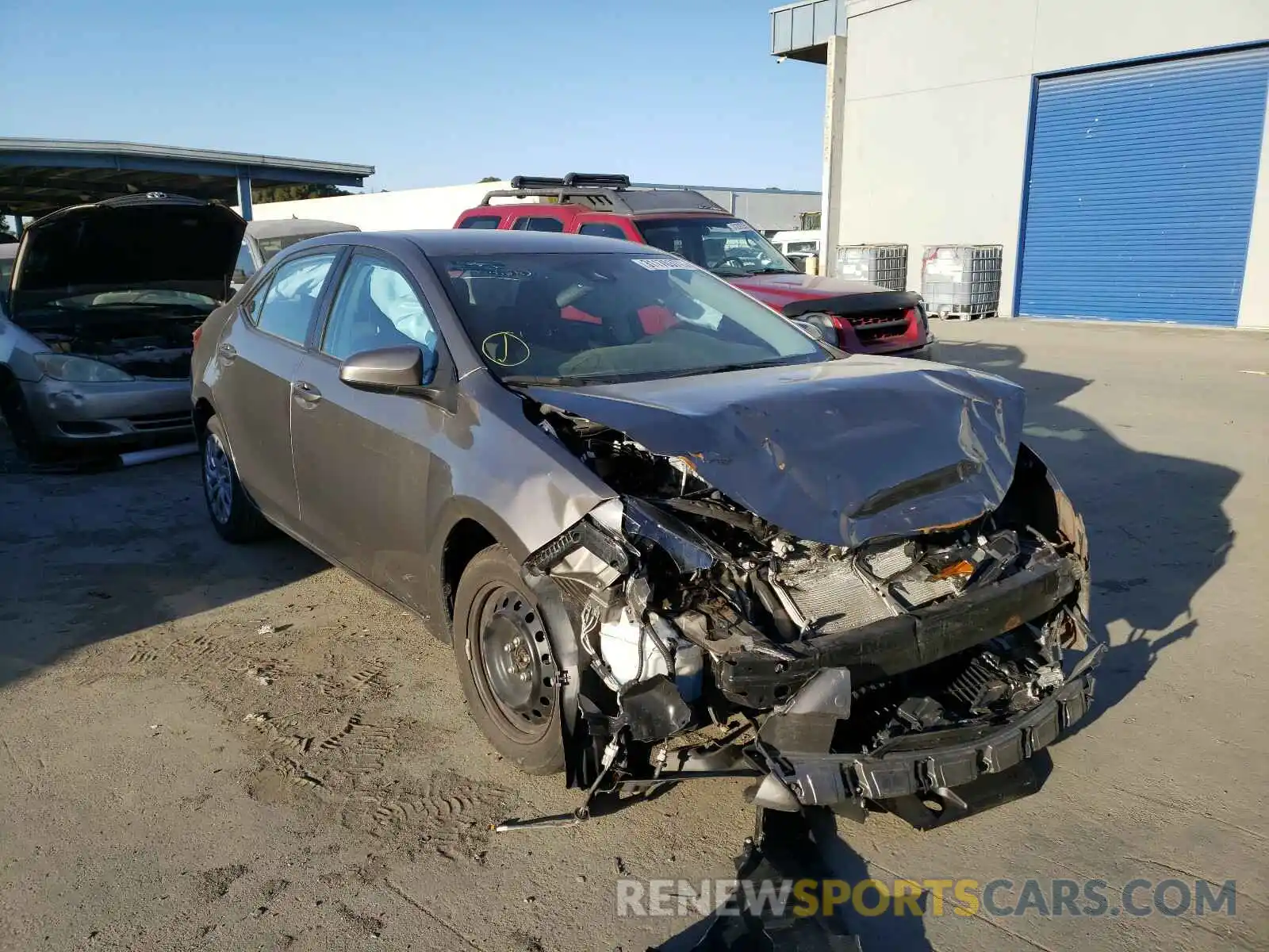 1 Photograph of a damaged car 2T1BURHE7KC242293 TOYOTA COROLLA 2019