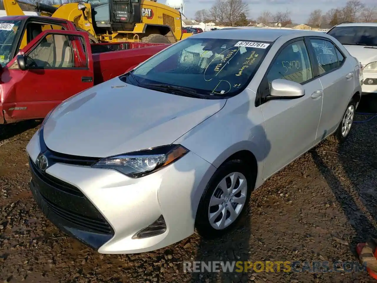 2 Photograph of a damaged car 2T1BURHE7KC242343 TOYOTA COROLLA 2019