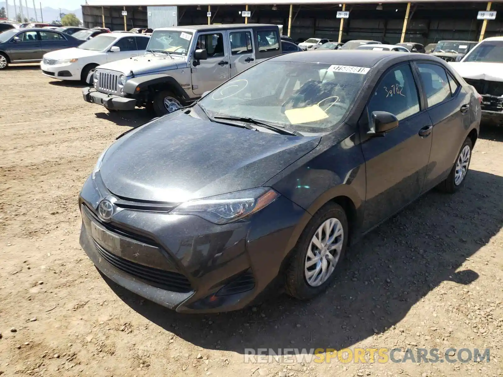 2 Photograph of a damaged car 2T1BURHE7KC242486 TOYOTA COROLLA 2019