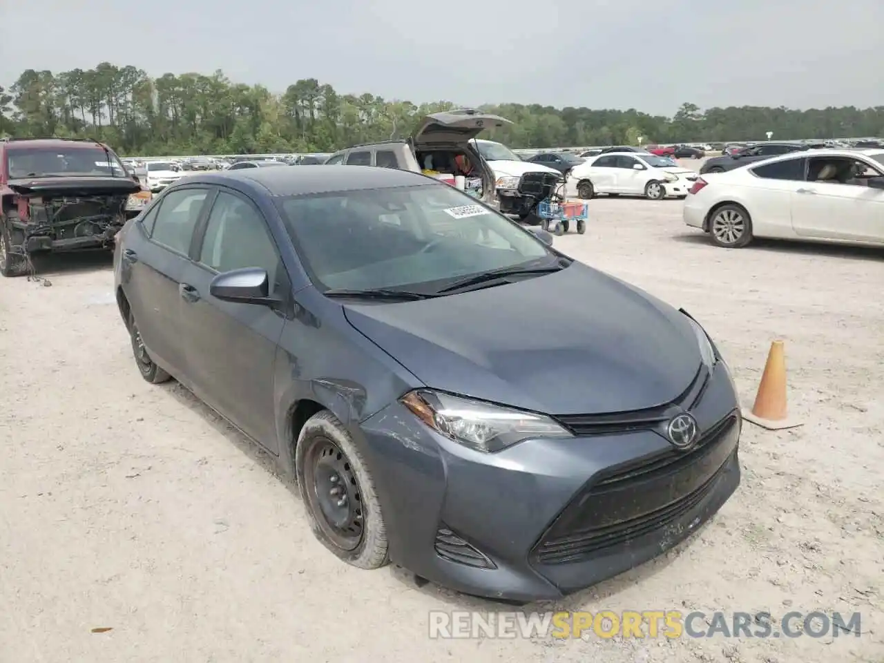 1 Photograph of a damaged car 2T1BURHE7KC242505 TOYOTA COROLLA 2019