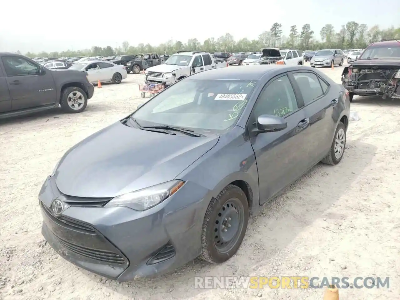 2 Photograph of a damaged car 2T1BURHE7KC242505 TOYOTA COROLLA 2019