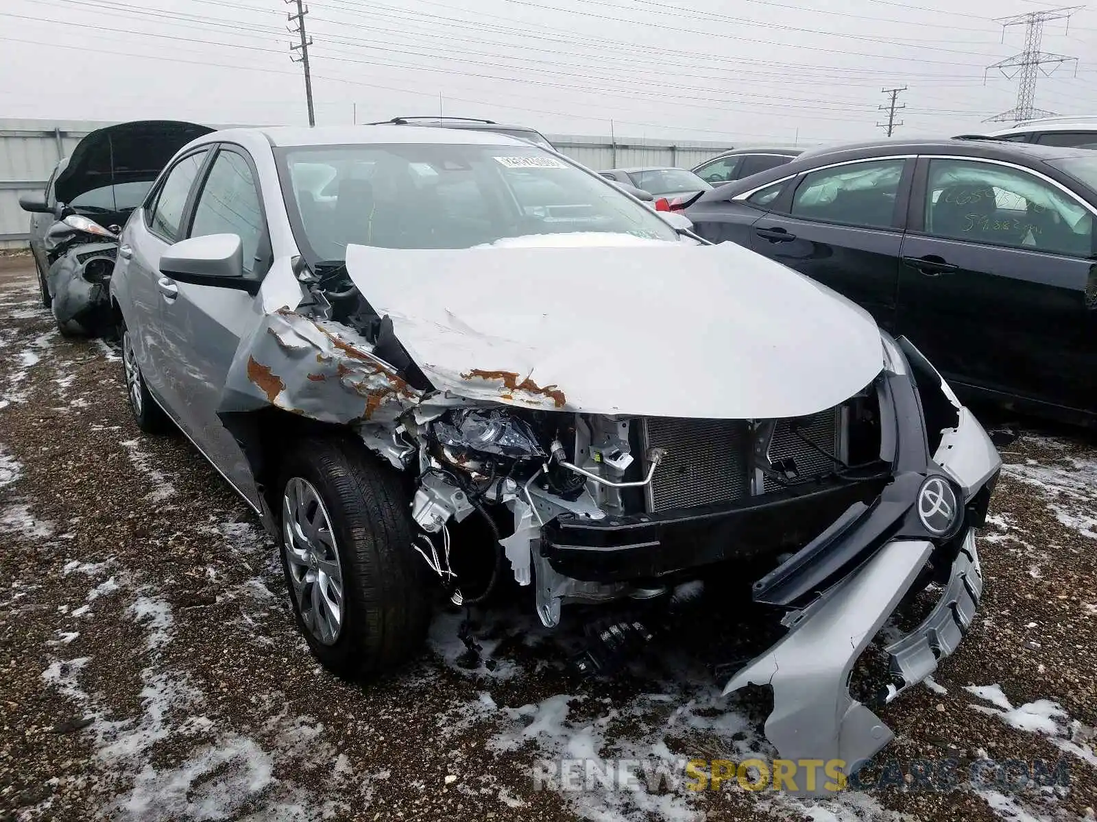 1 Photograph of a damaged car 2T1BURHE7KC242570 TOYOTA COROLLA 2019
