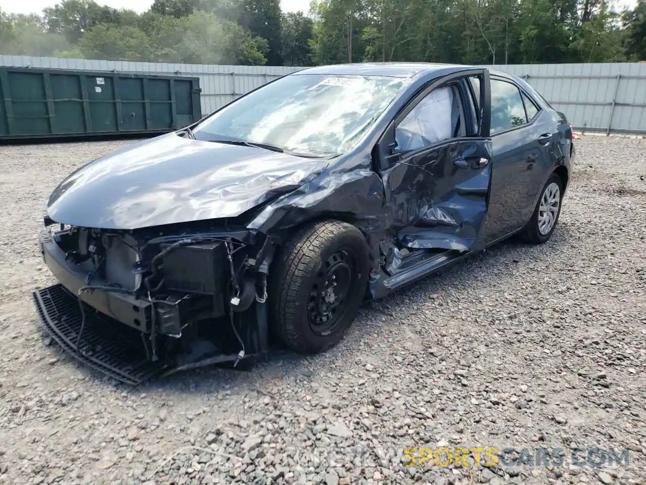 2 Photograph of a damaged car 2T1BURHE7KC243556 TOYOTA COROLLA 2019