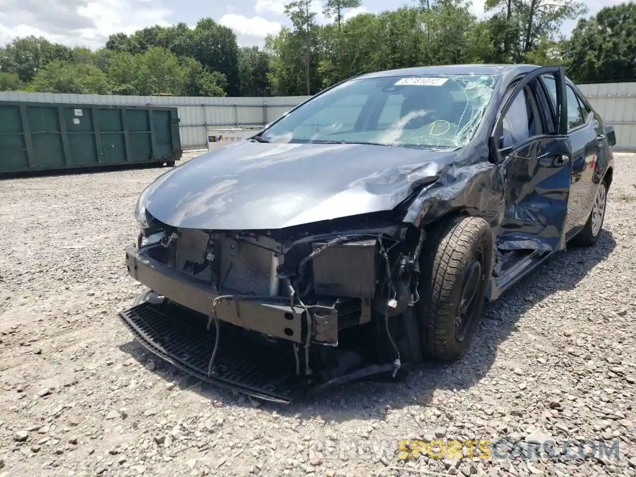 9 Photograph of a damaged car 2T1BURHE7KC243556 TOYOTA COROLLA 2019