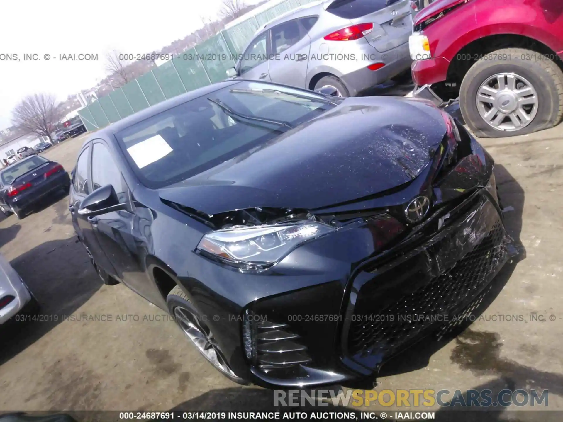 1 Photograph of a damaged car 2T1BURHE7KC244092 TOYOTA COROLLA 2019