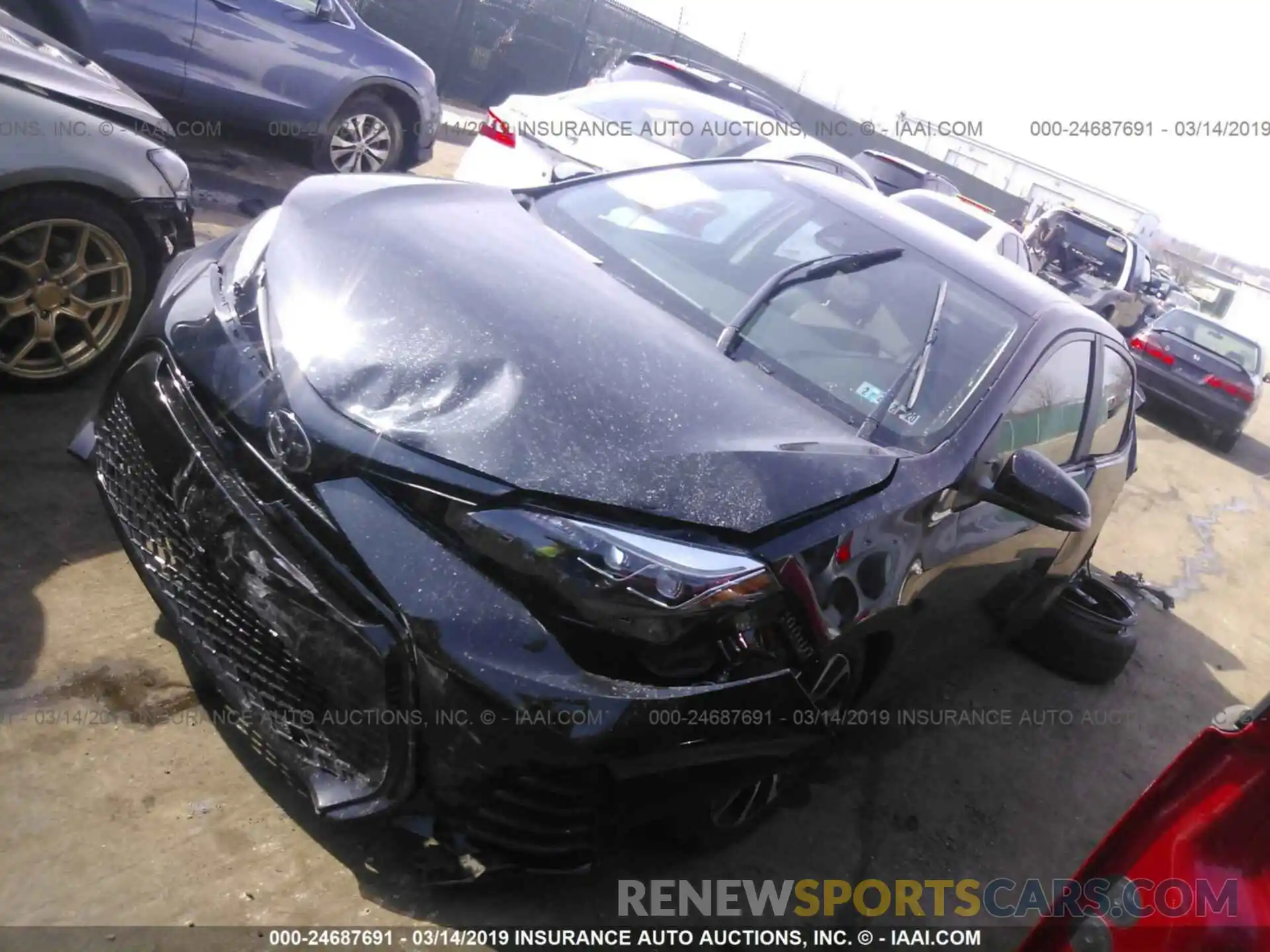 2 Photograph of a damaged car 2T1BURHE7KC244092 TOYOTA COROLLA 2019