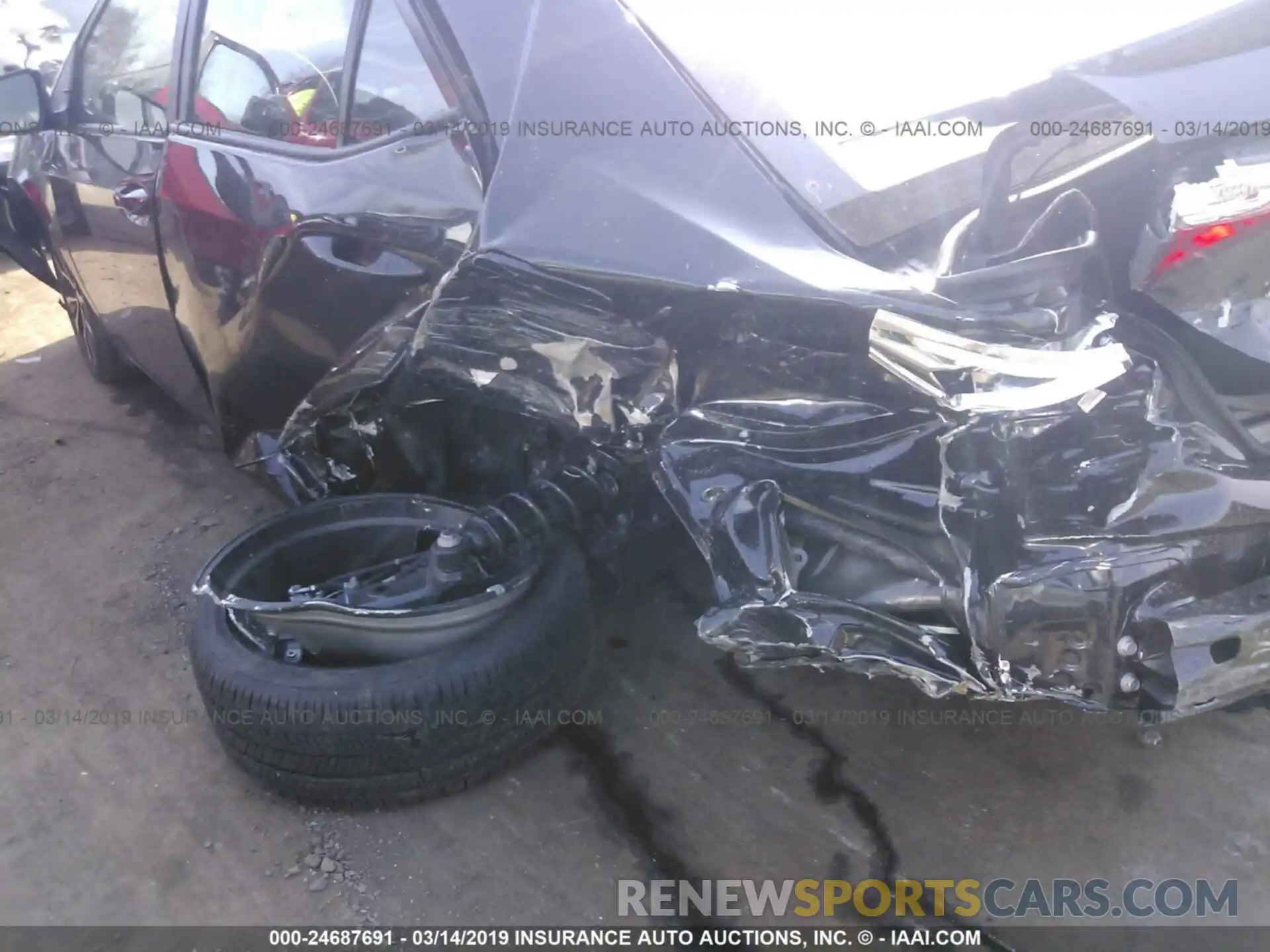 6 Photograph of a damaged car 2T1BURHE7KC244092 TOYOTA COROLLA 2019