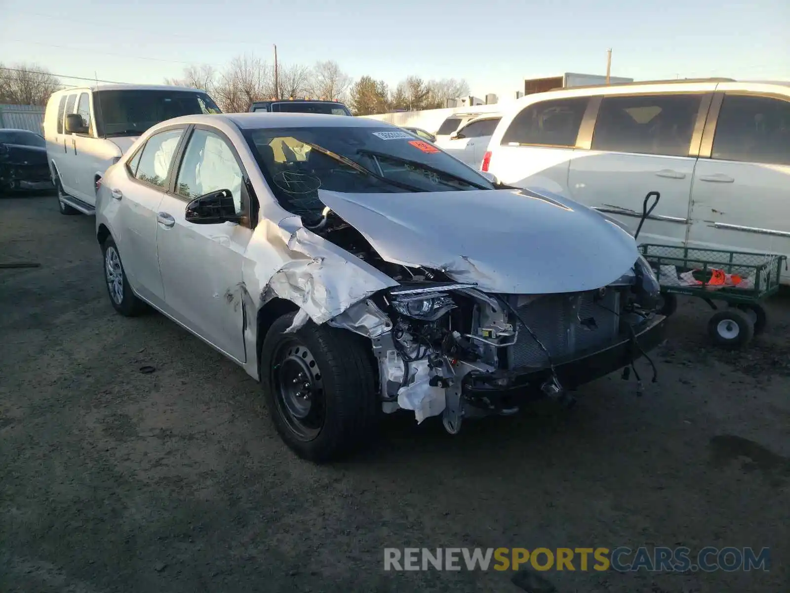 1 Photograph of a damaged car 2T1BURHE7KC244531 TOYOTA COROLLA 2019