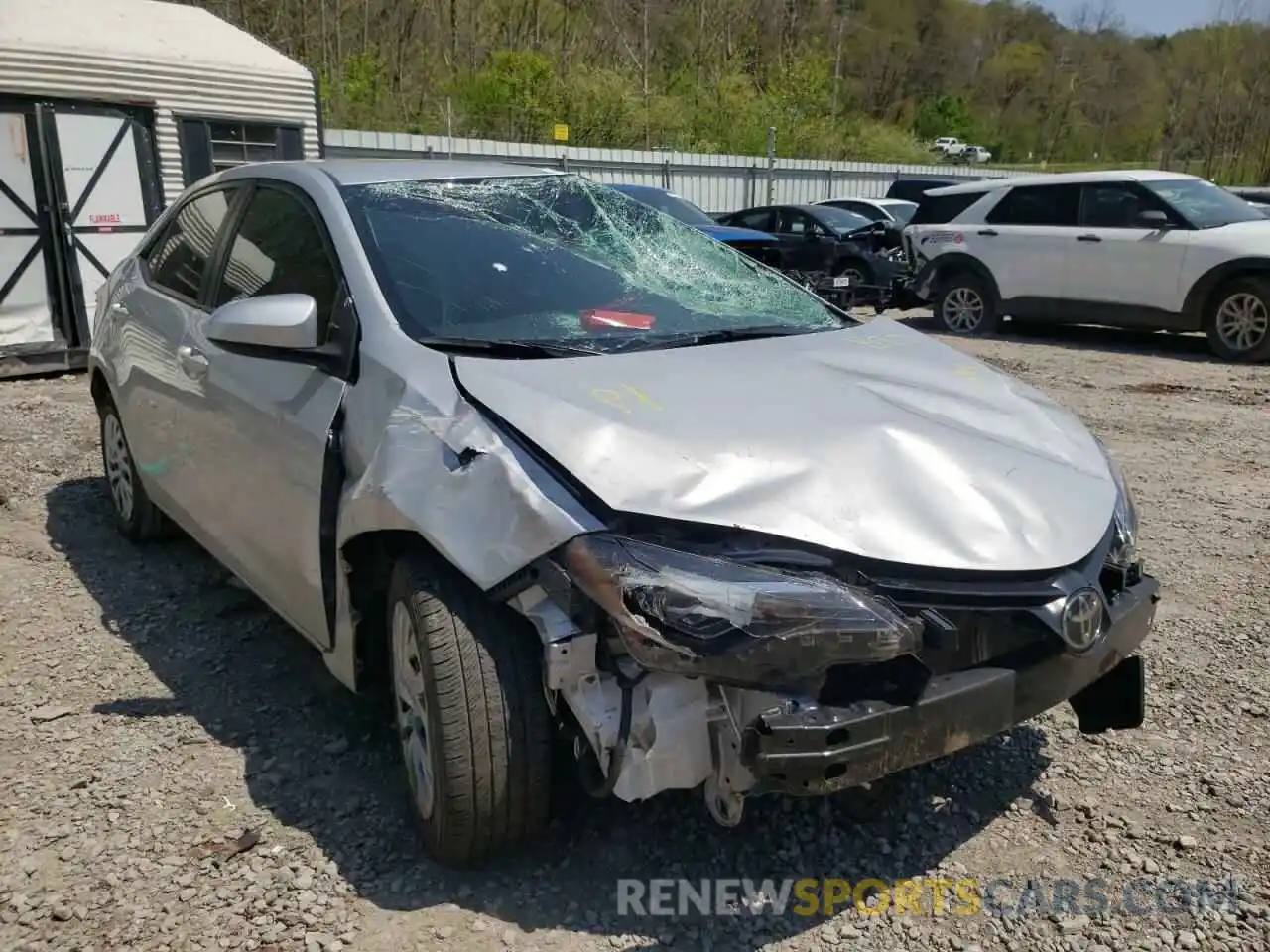 1 Photograph of a damaged car 2T1BURHE7KC244884 TOYOTA COROLLA 2019