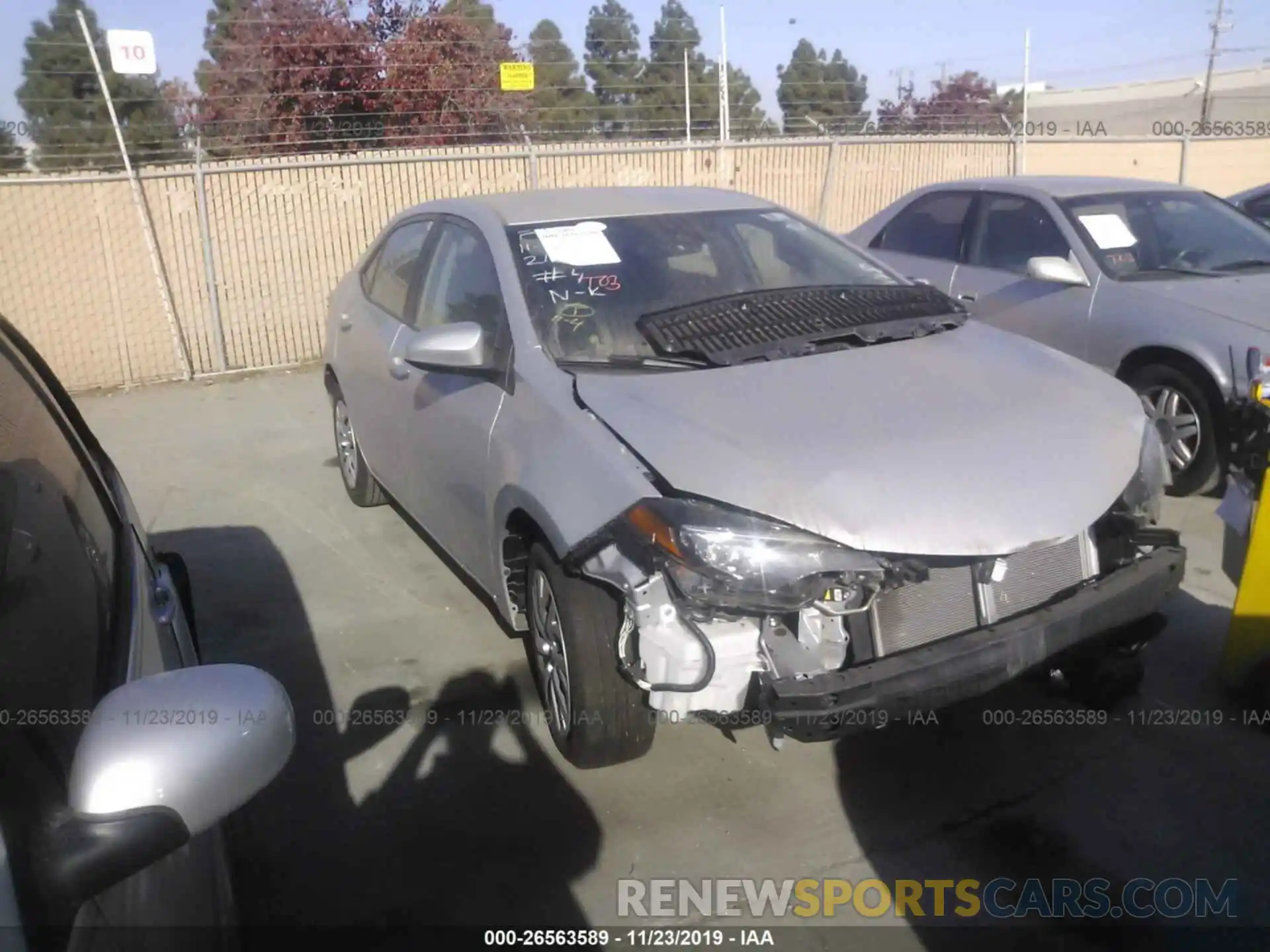 1 Photograph of a damaged car 2T1BURHE7KC245128 TOYOTA COROLLA 2019