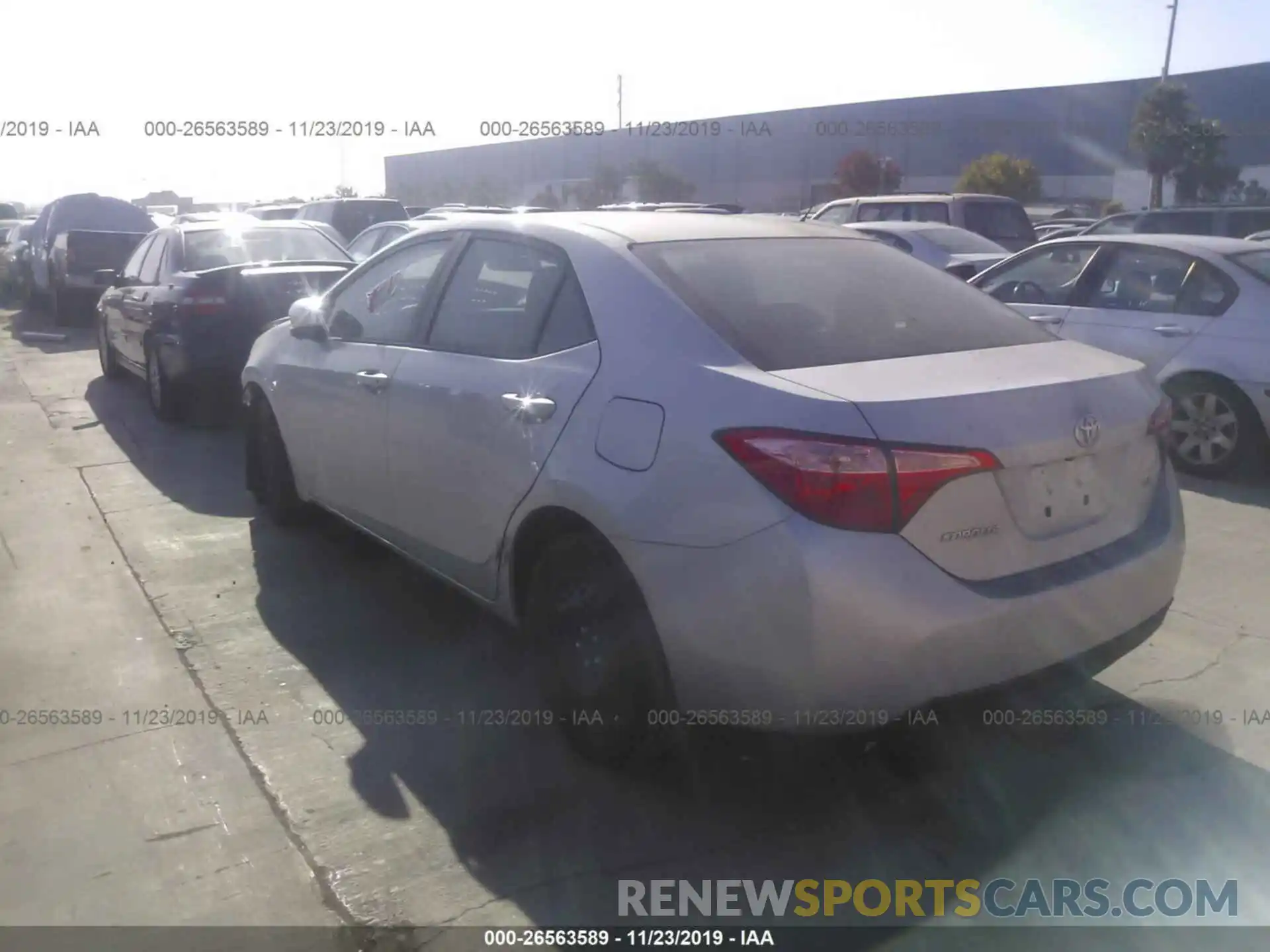 3 Photograph of a damaged car 2T1BURHE7KC245128 TOYOTA COROLLA 2019