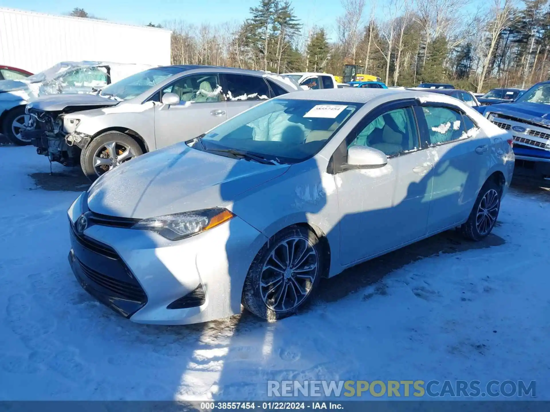 2 Photograph of a damaged car 2T1BURHE7KC245582 TOYOTA COROLLA 2019