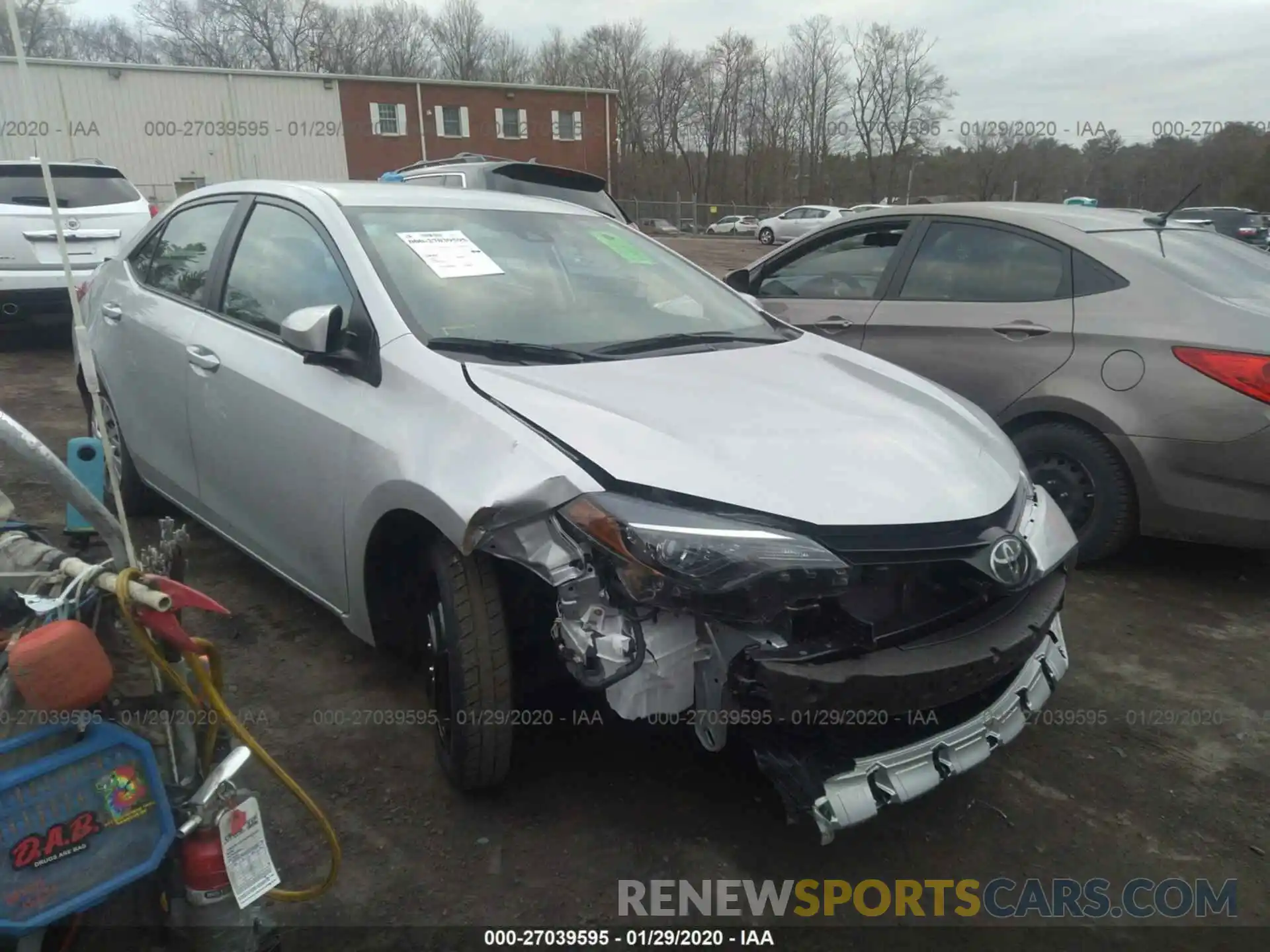 1 Photograph of a damaged car 2T1BURHE7KC245601 TOYOTA COROLLA 2019