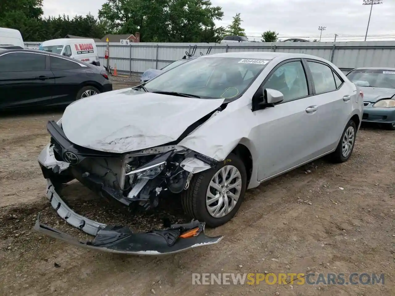 2 Photograph of a damaged car 2T1BURHE7KC246019 TOYOTA COROLLA 2019