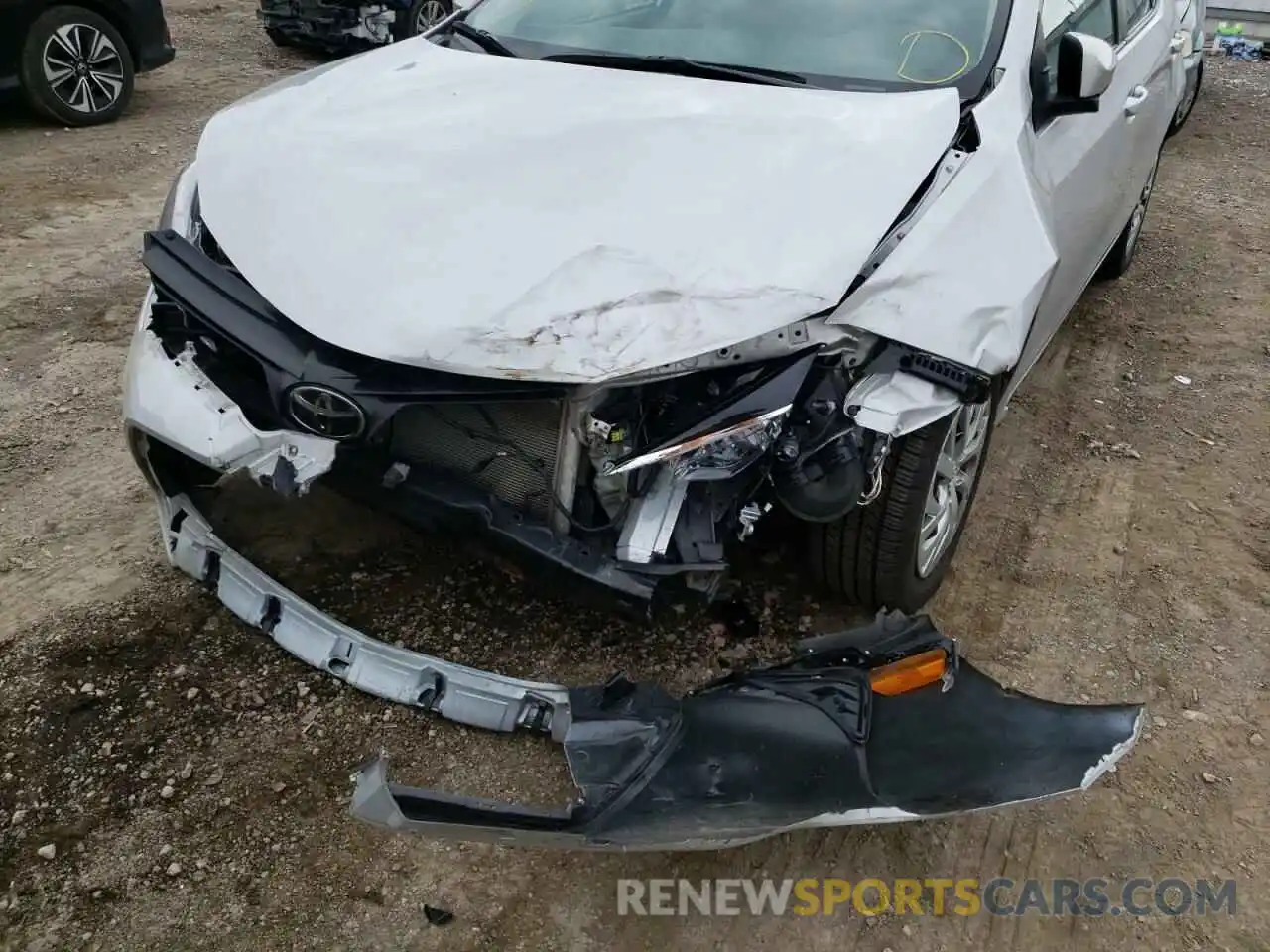 9 Photograph of a damaged car 2T1BURHE7KC246019 TOYOTA COROLLA 2019