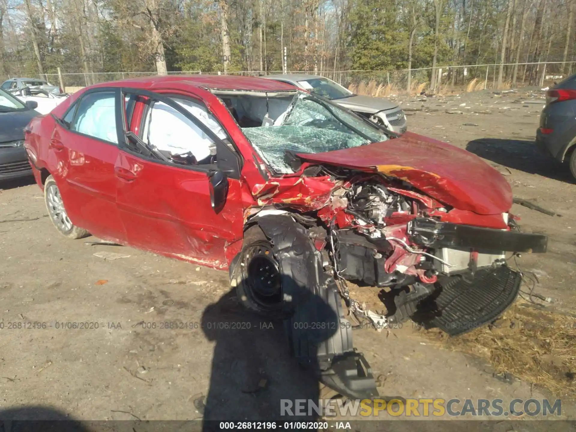 1 Фотография поврежденного автомобиля 2T1BURHE8KC****** TOYOTA COROLLA 2019