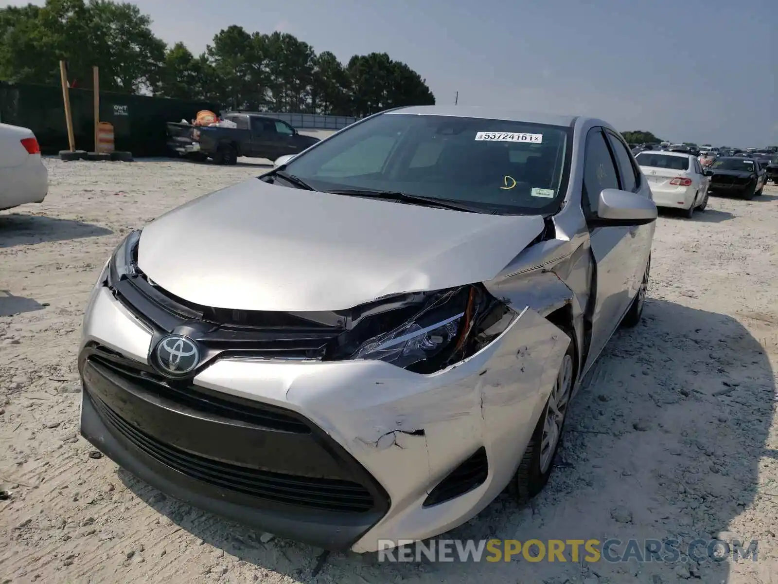 2 Photograph of a damaged car 2T1BURHE8KC126536 TOYOTA COROLLA 2019