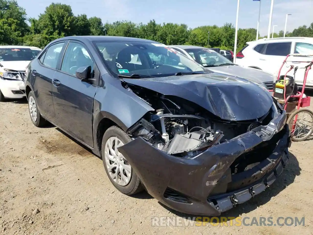 1 Photograph of a damaged car 2T1BURHE8KC127072 TOYOTA COROLLA 2019