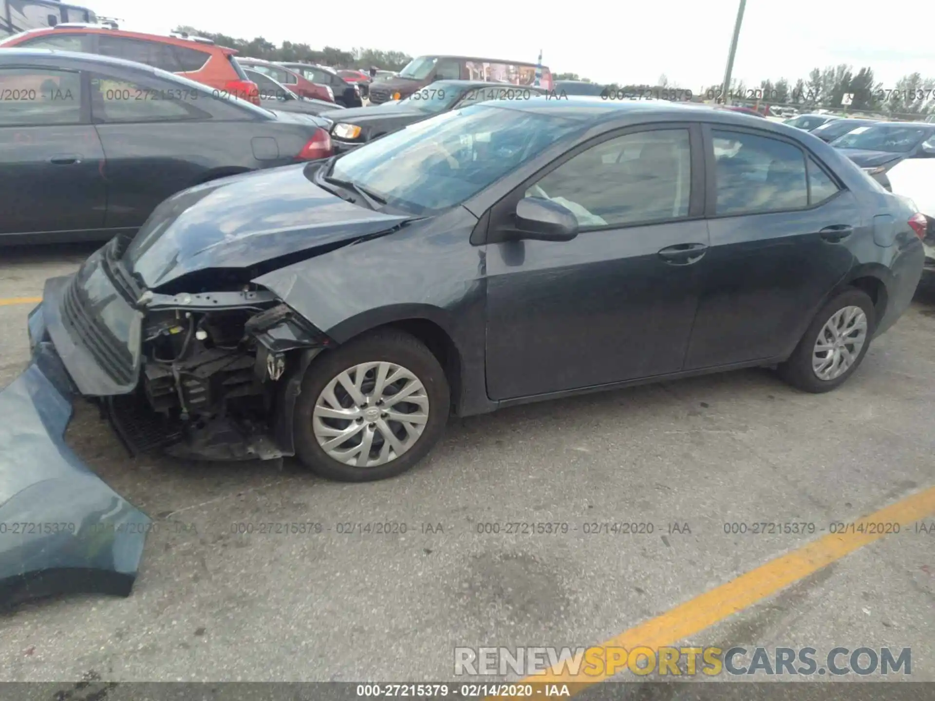 2 Photograph of a damaged car 2T1BURHE8KC127170 TOYOTA COROLLA 2019